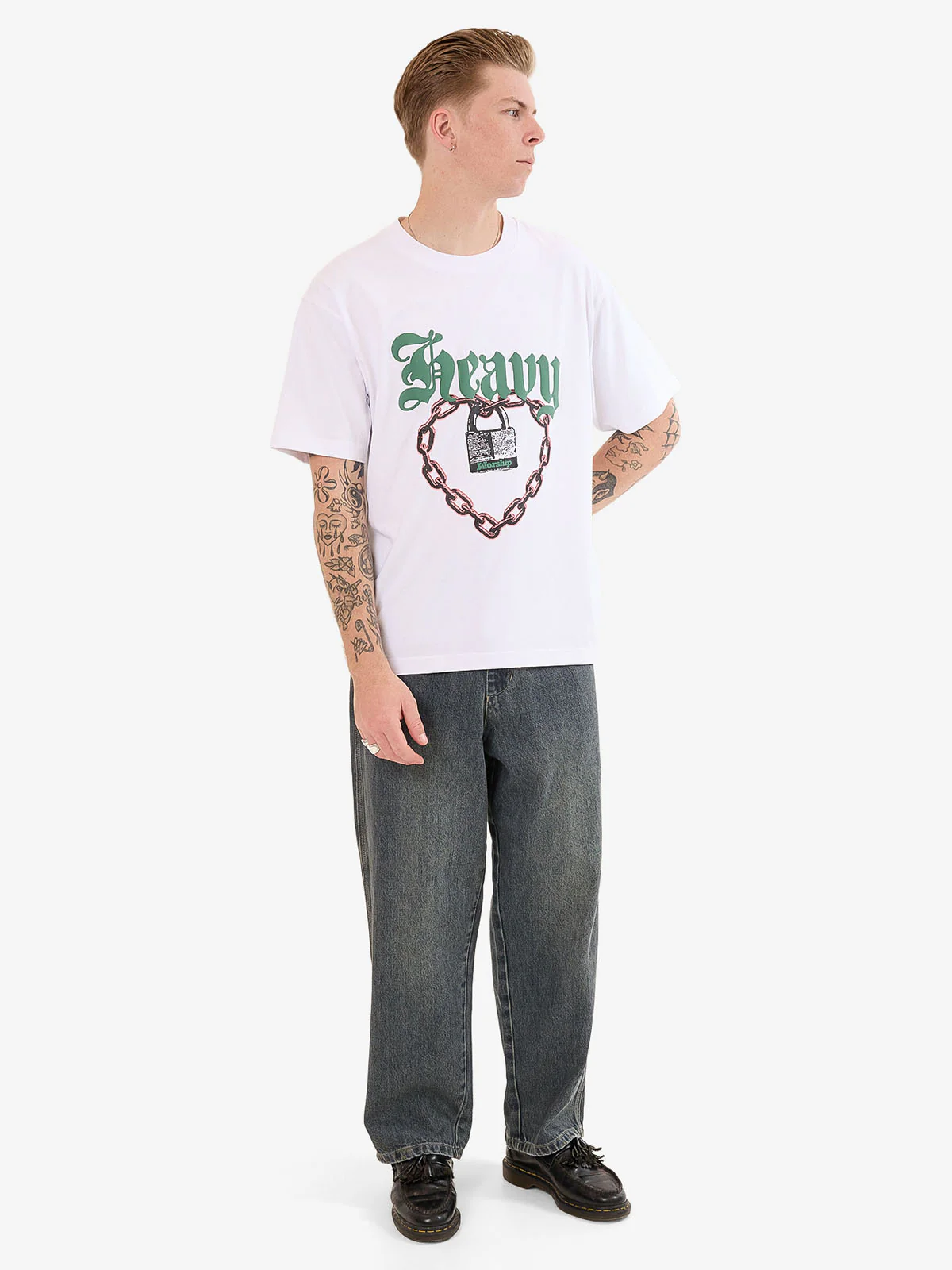 Heavy Heart Tee - White - Image 3