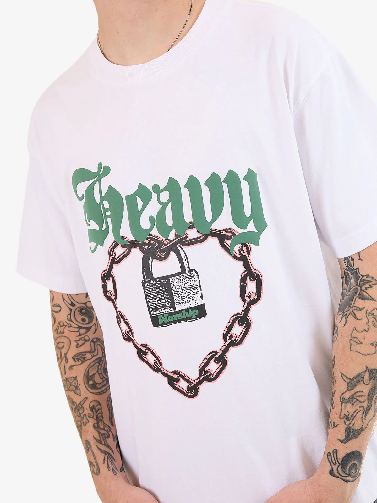 Heavy Heart Tee - White - Image 5