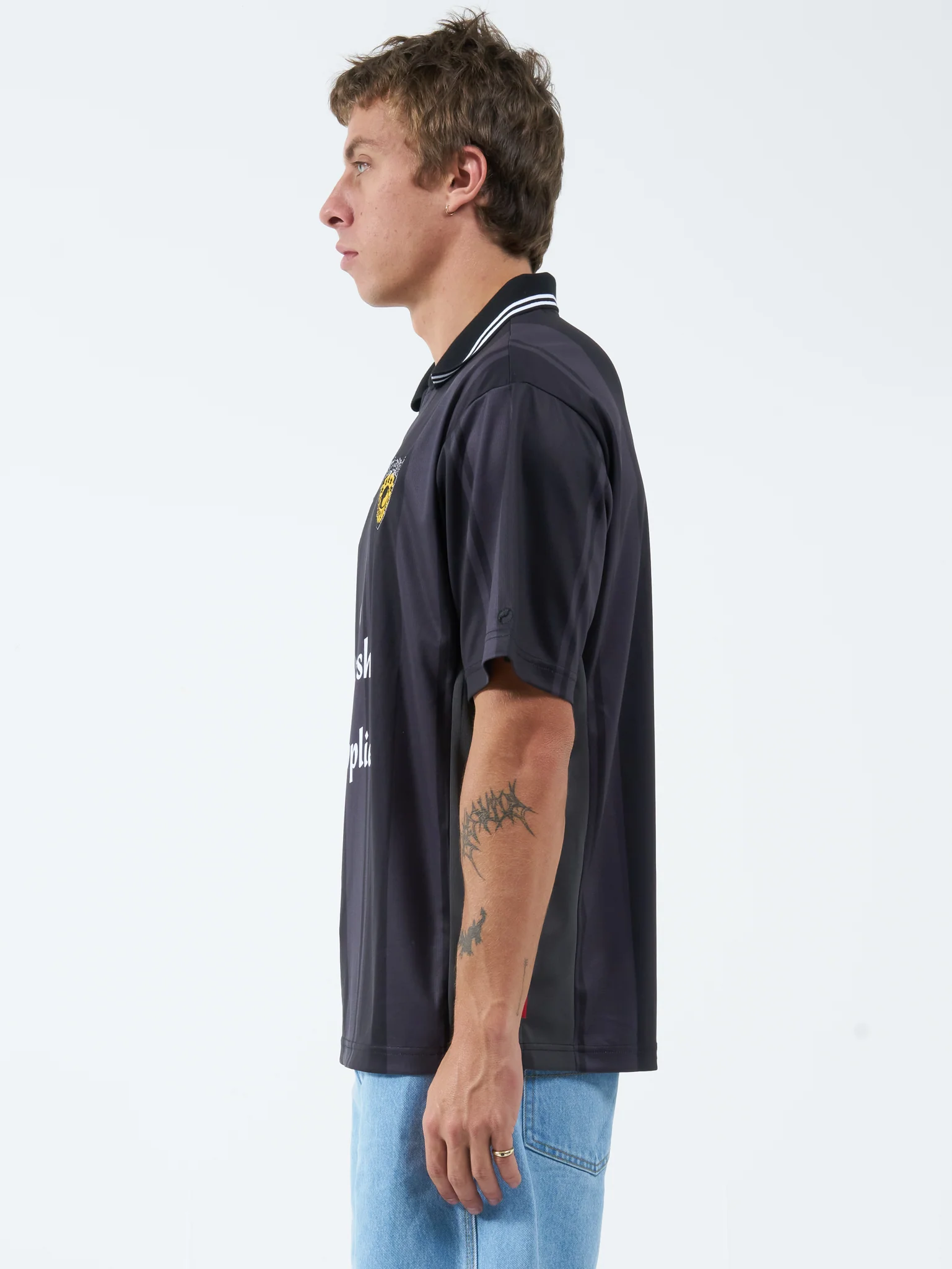 Hell Hole Football Jersey  - Washed Black - Image 2