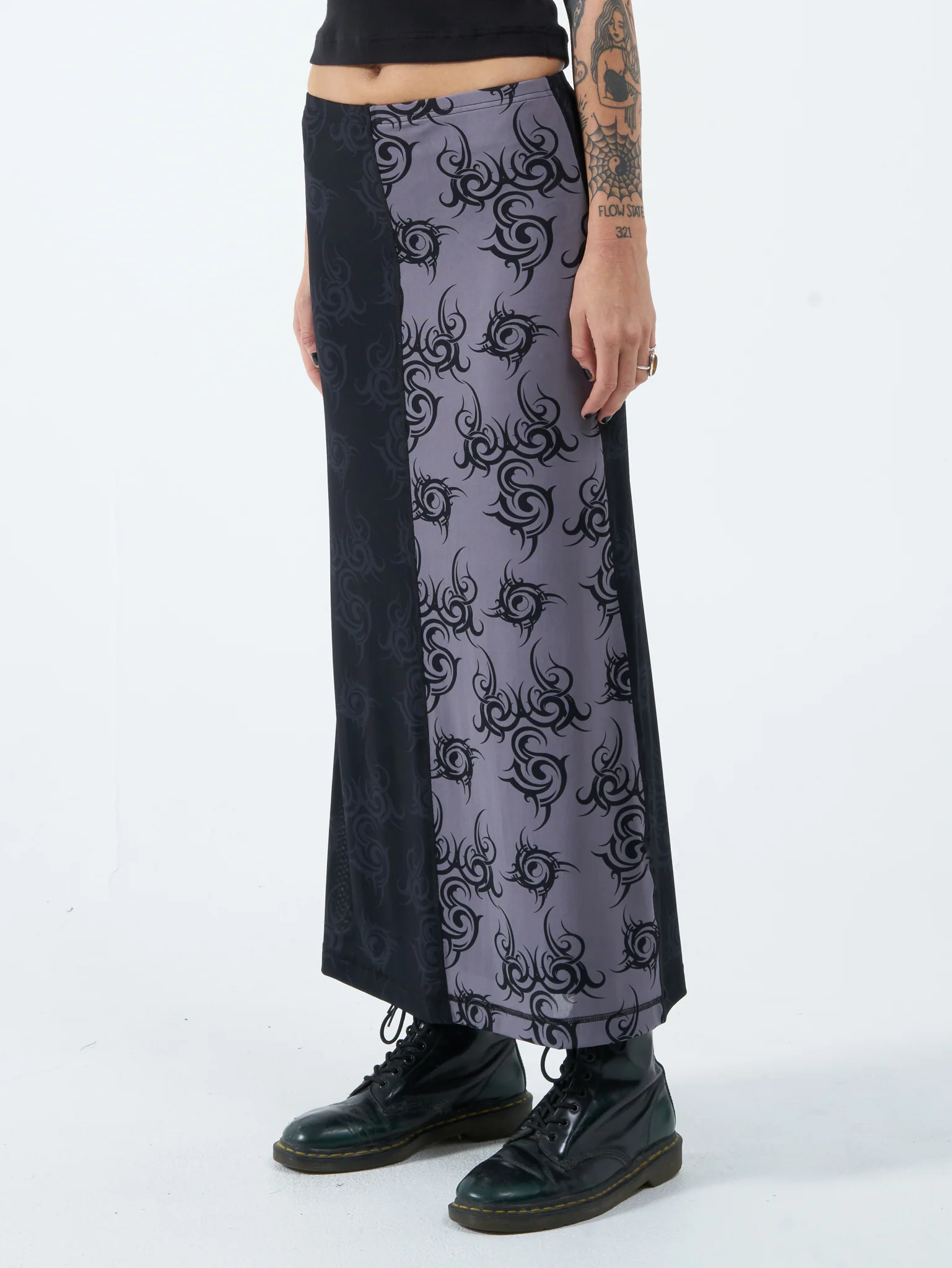 Hell Hole Maxi Skirt - Black - Image 3