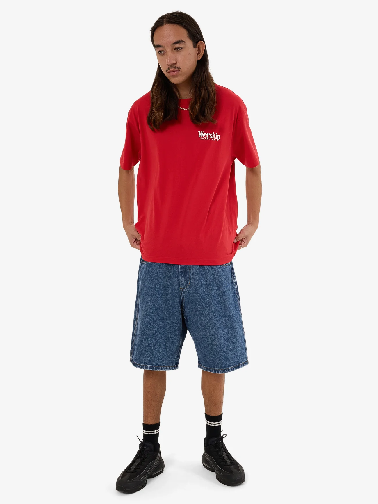 Hold Up Big Dawg Jean Short - Sky High Blue - Image 5