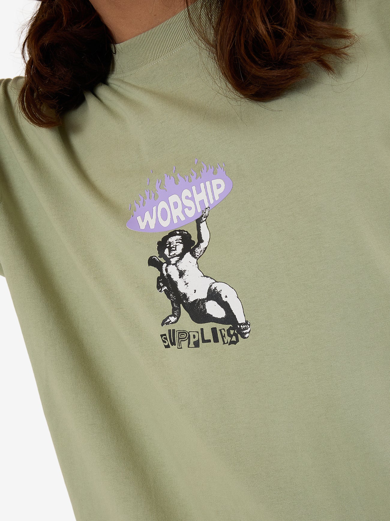 Hold Up Re-Up Tee - Swamp Green - Image 6