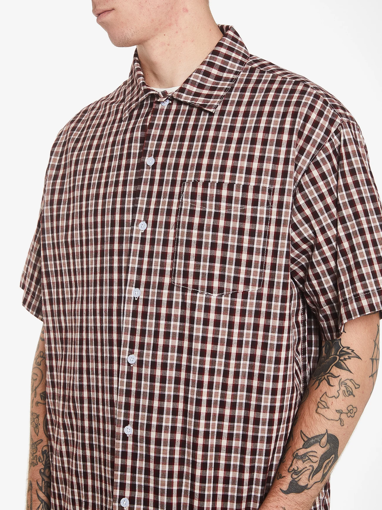 Hold Up Short Sleeve Shirt - Red - Image 5