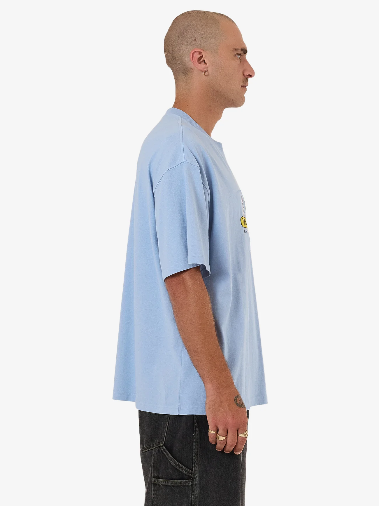 Home Grown Oversized Tee - Bell Air Blue - Image 5