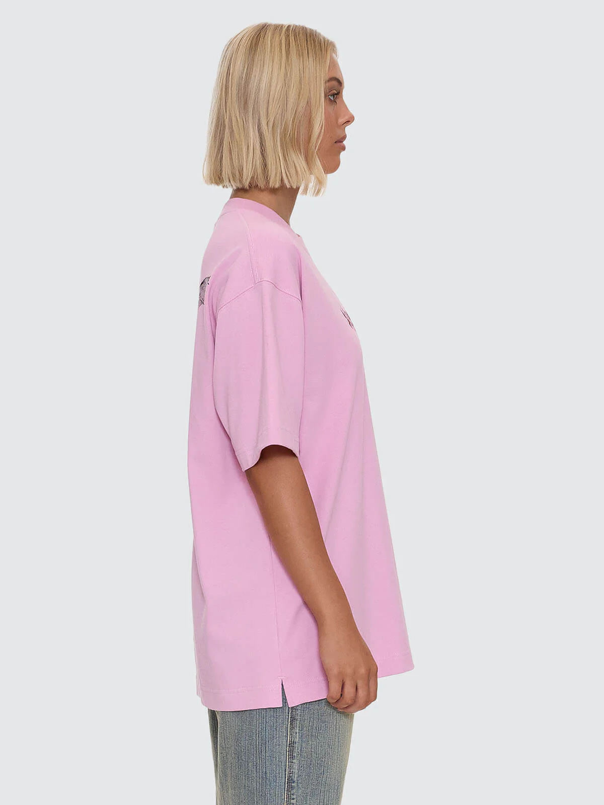 Horns Oversize Fit Tee - Lilac Chiffon - Image 7