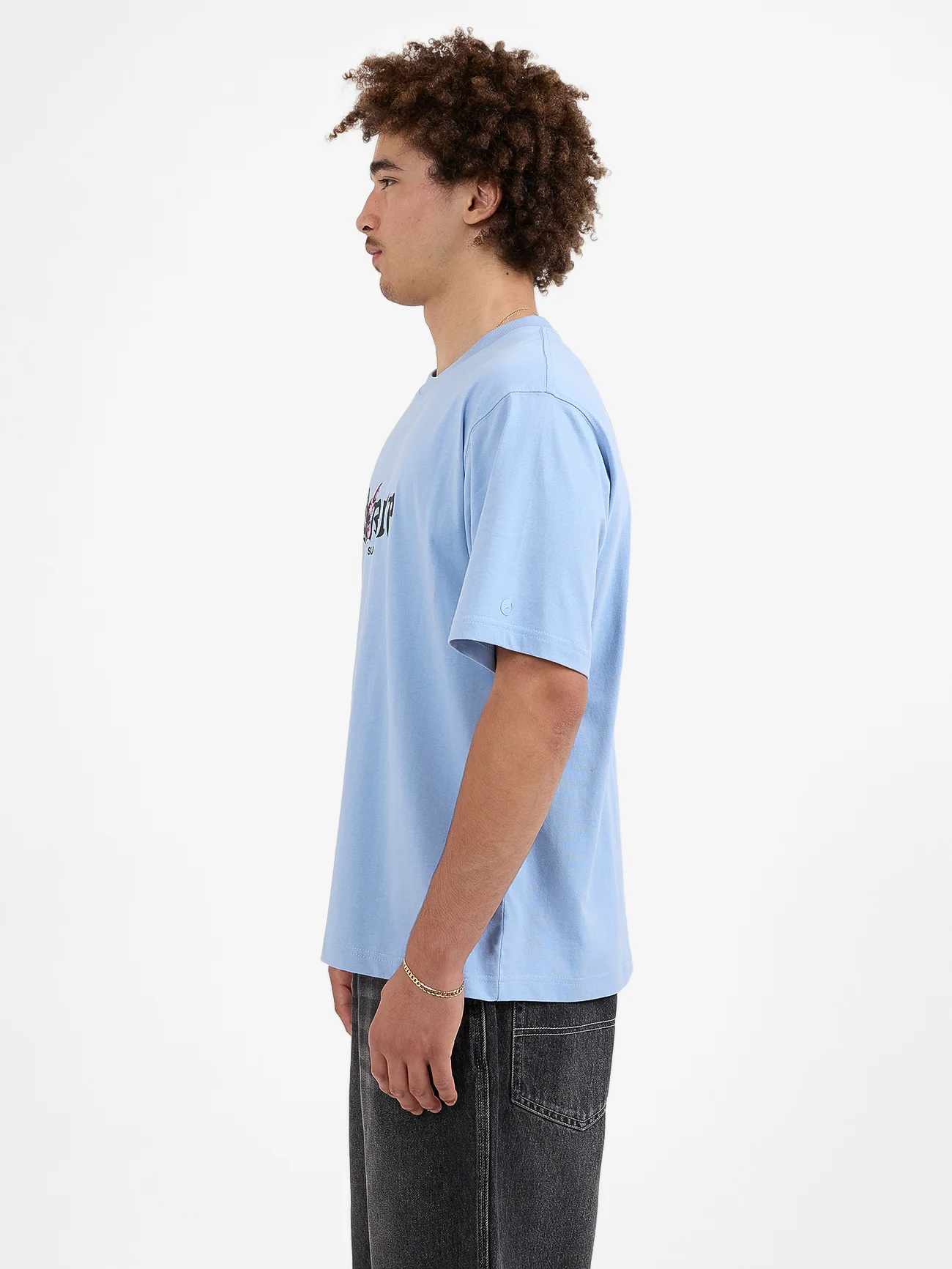 Horns Tee - Cerulean - Image 4