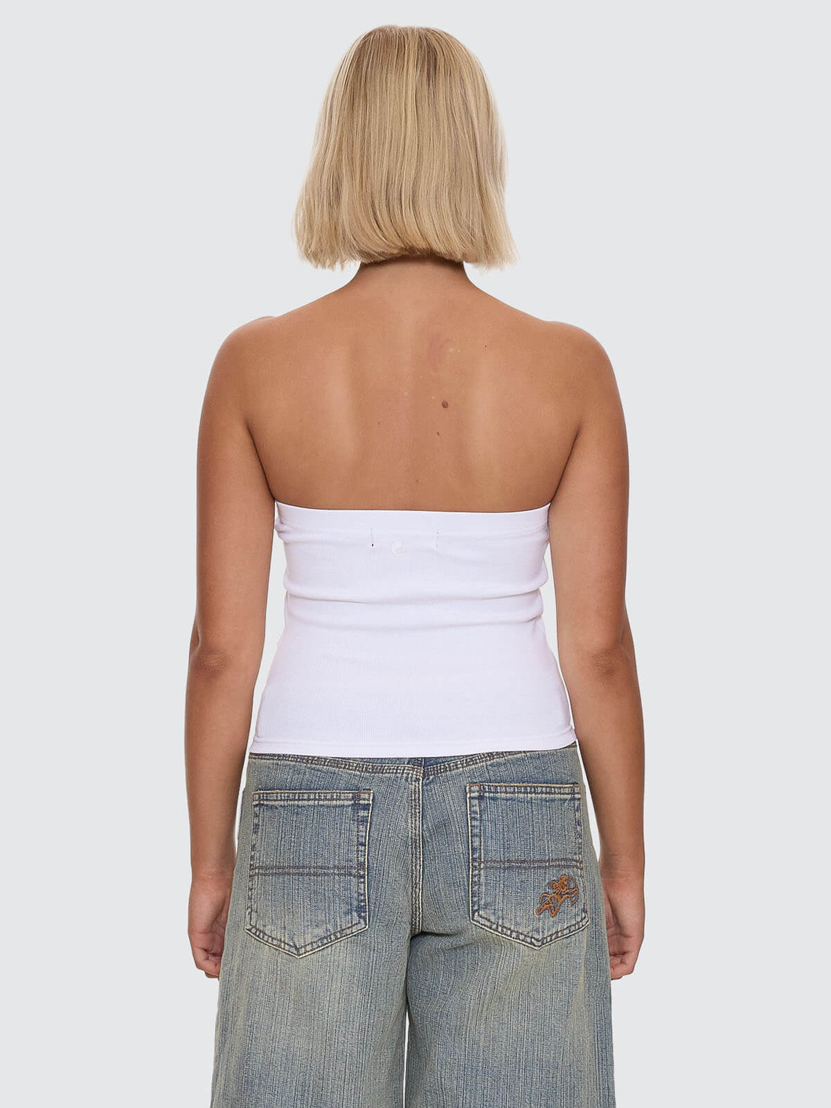 Horns Tube Top - White - Image 5