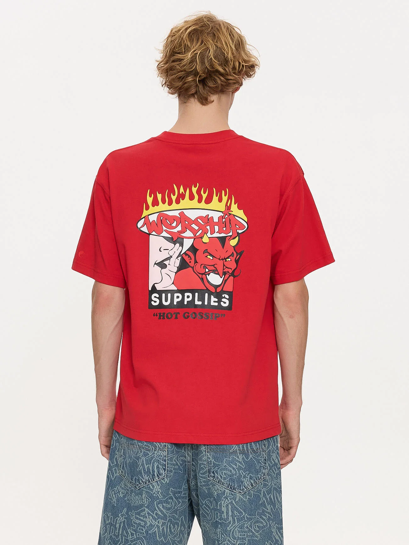 Hot Gossip Tee - Lucky Red - Image 2