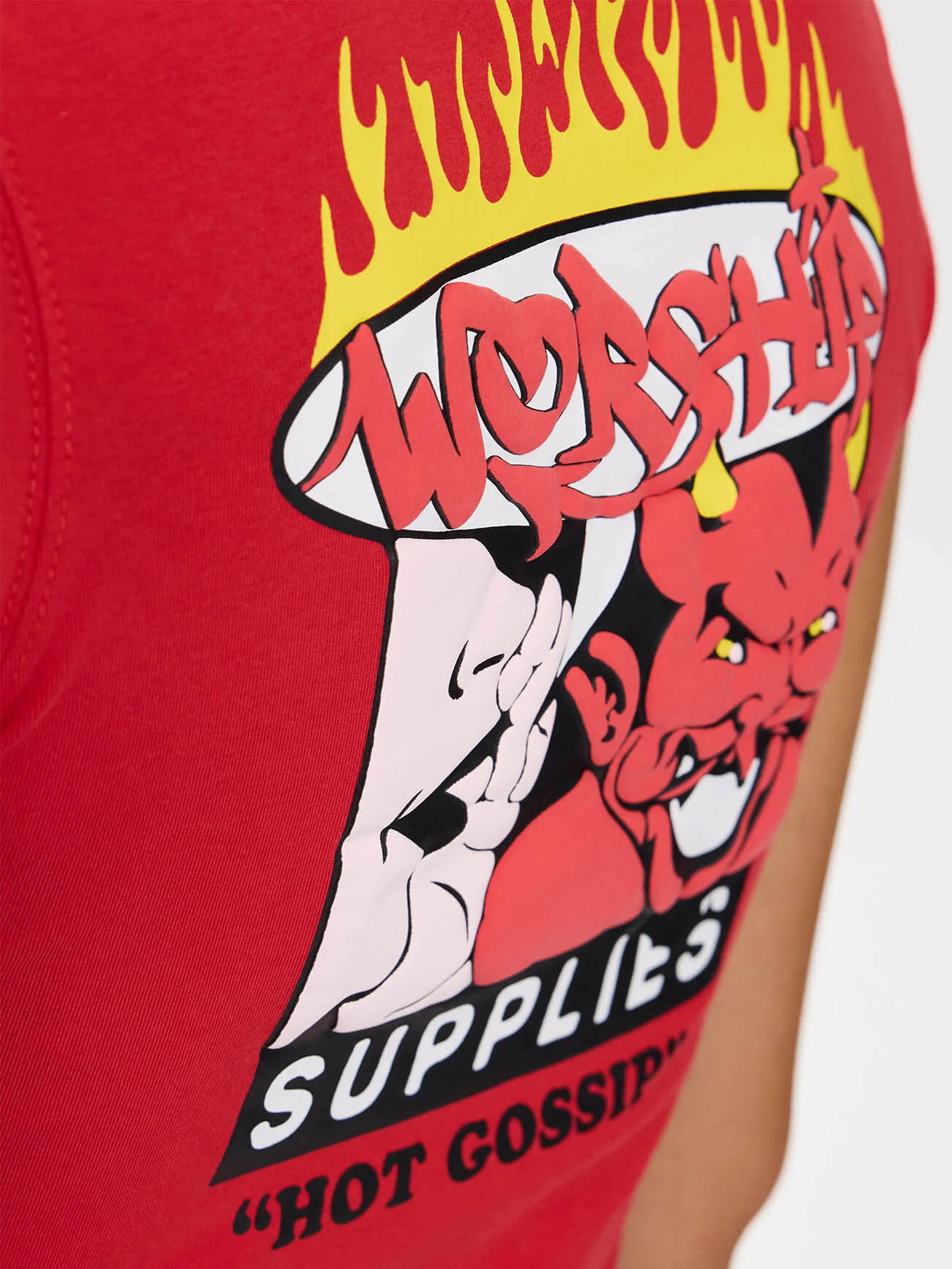 Hot Gossip Teeny Tee - Lucky Red - Image 4