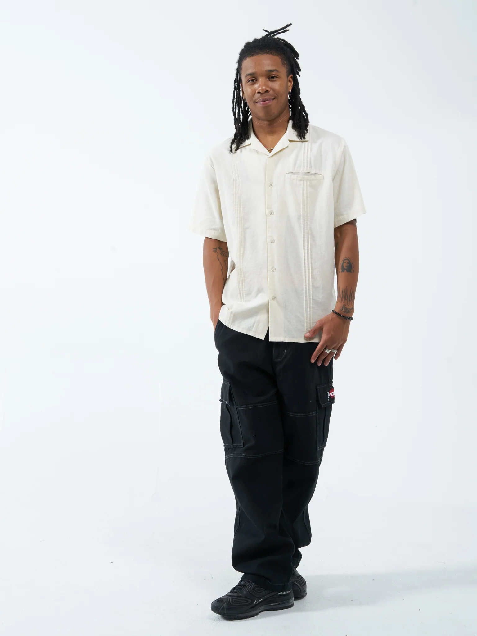 Hot Plate Linen Shirt - Bone - Image 5