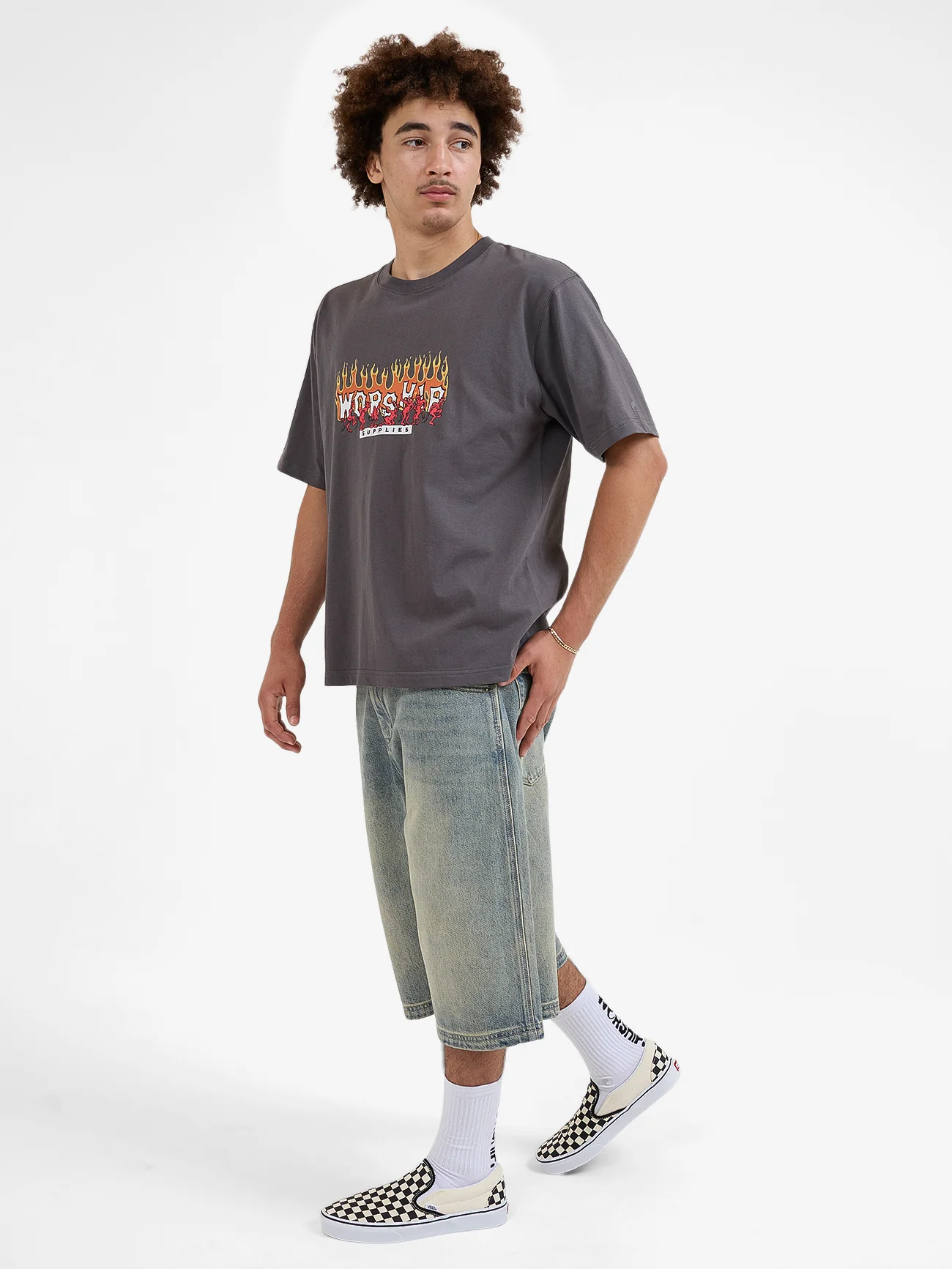 Hot Potato Tee - Worn Black - Image 5