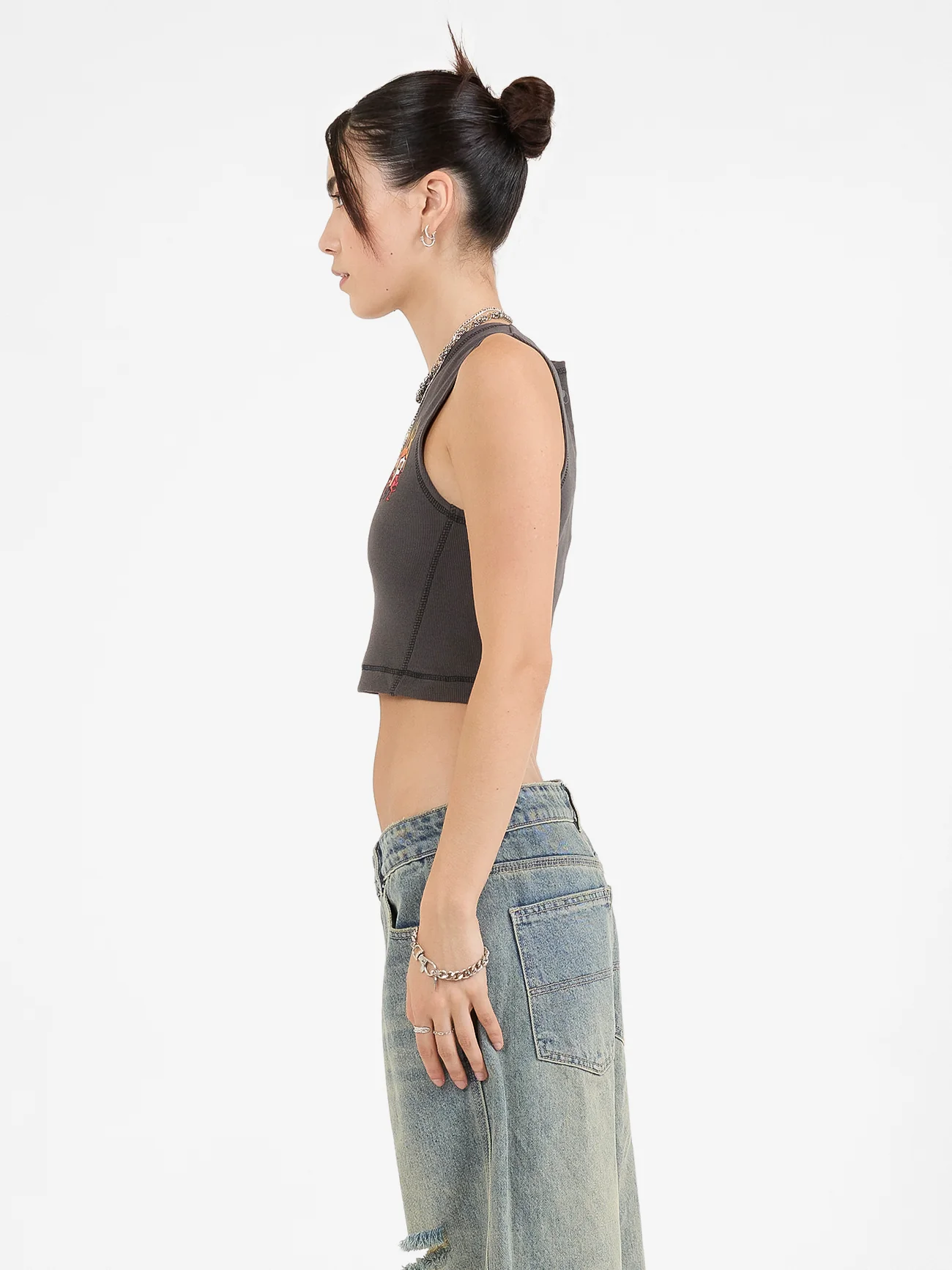 Hot Potato Tiny Tank - Worn Black - Image 4
