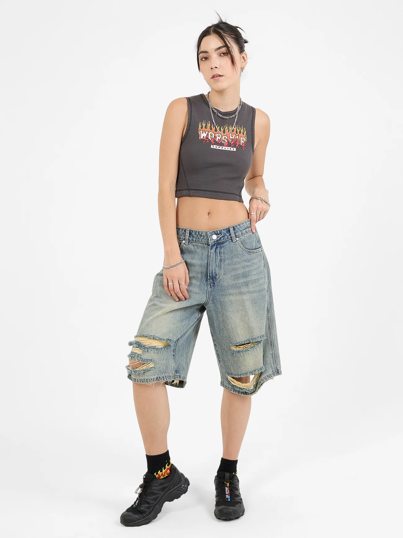 Hot Potato Tiny Tank - Worn Black - Image 5