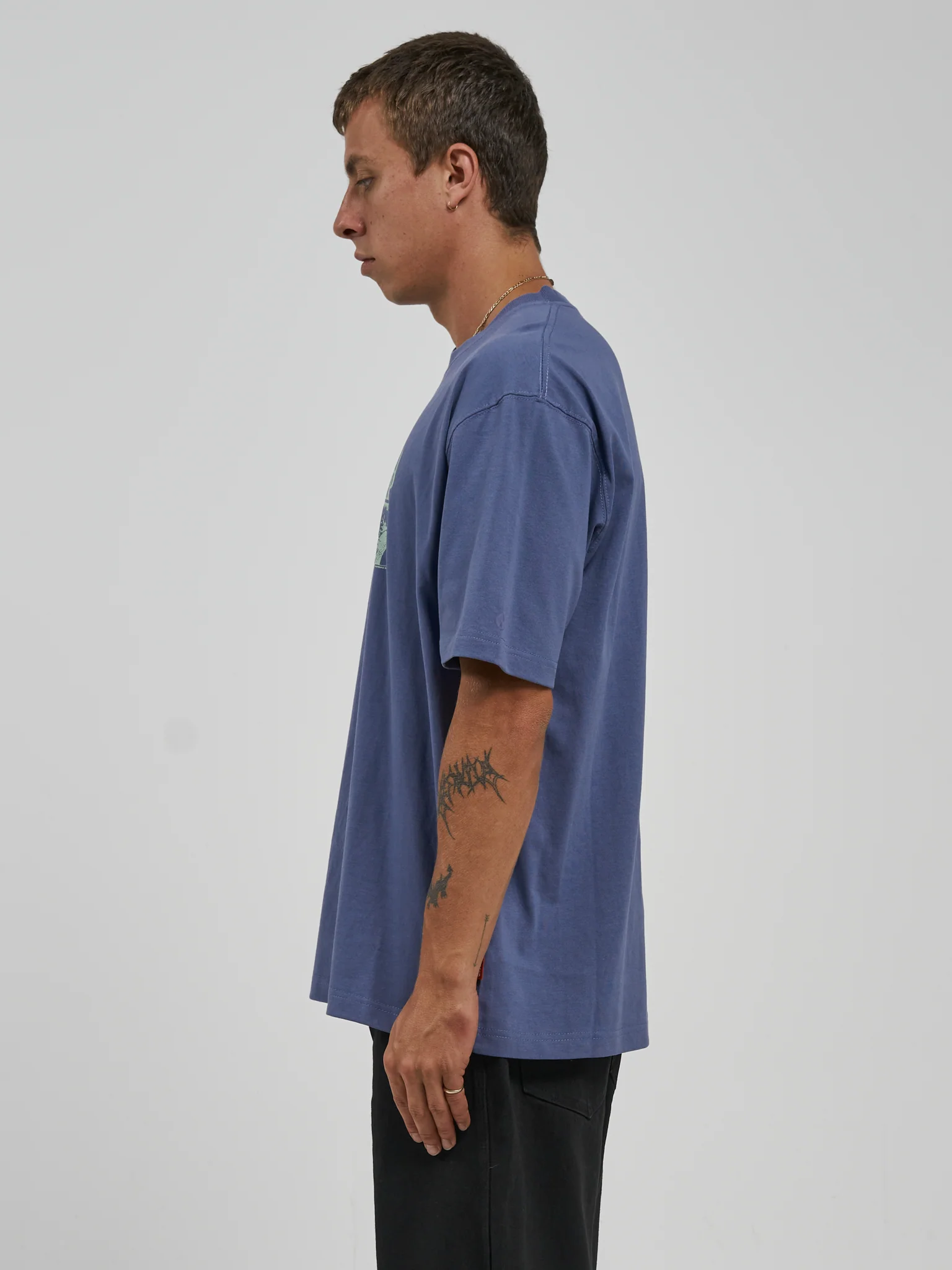 Hypnosis Tee - Bleached Denim - Image 3