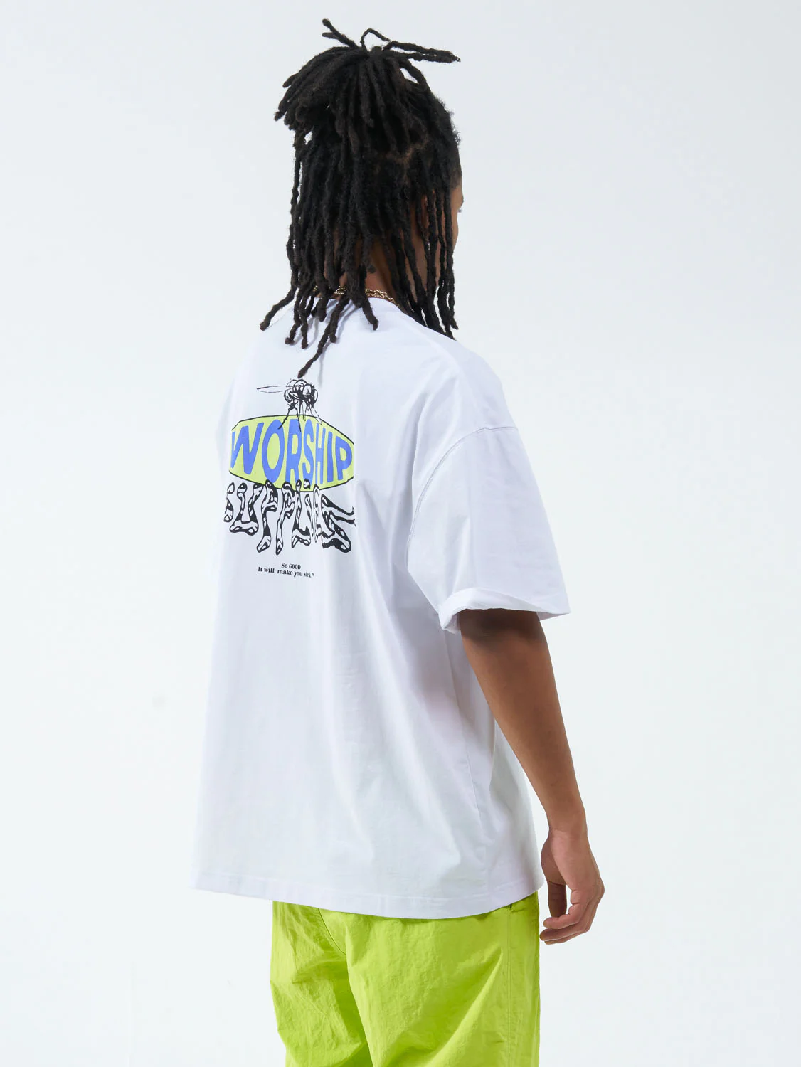 Icky Box Fit Oversize Tee - White - Image 2