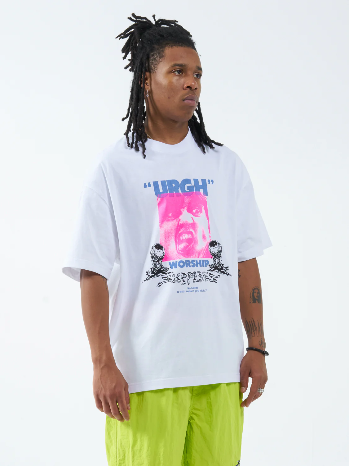 Icky Box Fit Oversize Tee - White - Image 4