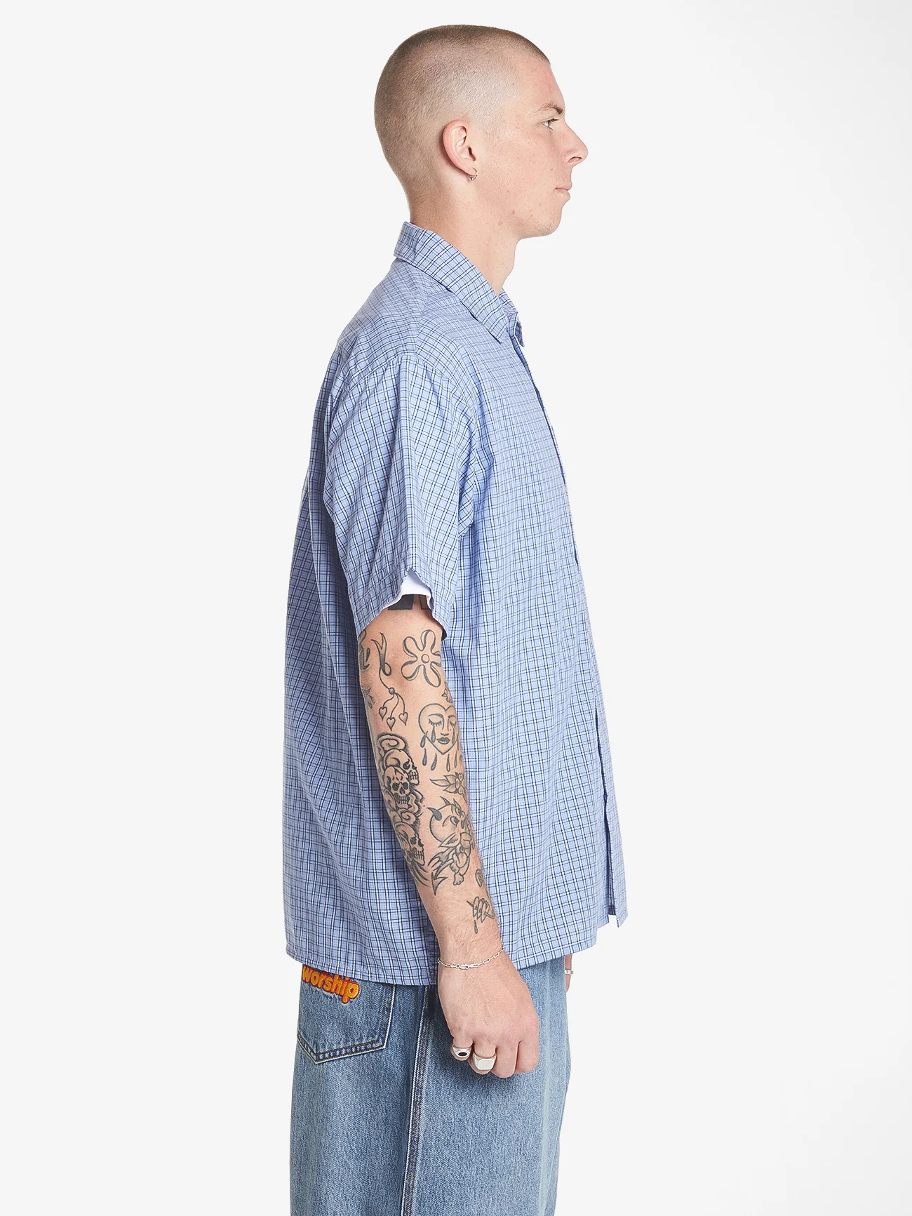 Inferno Short Sleeve Shirt - Blue - Image 3