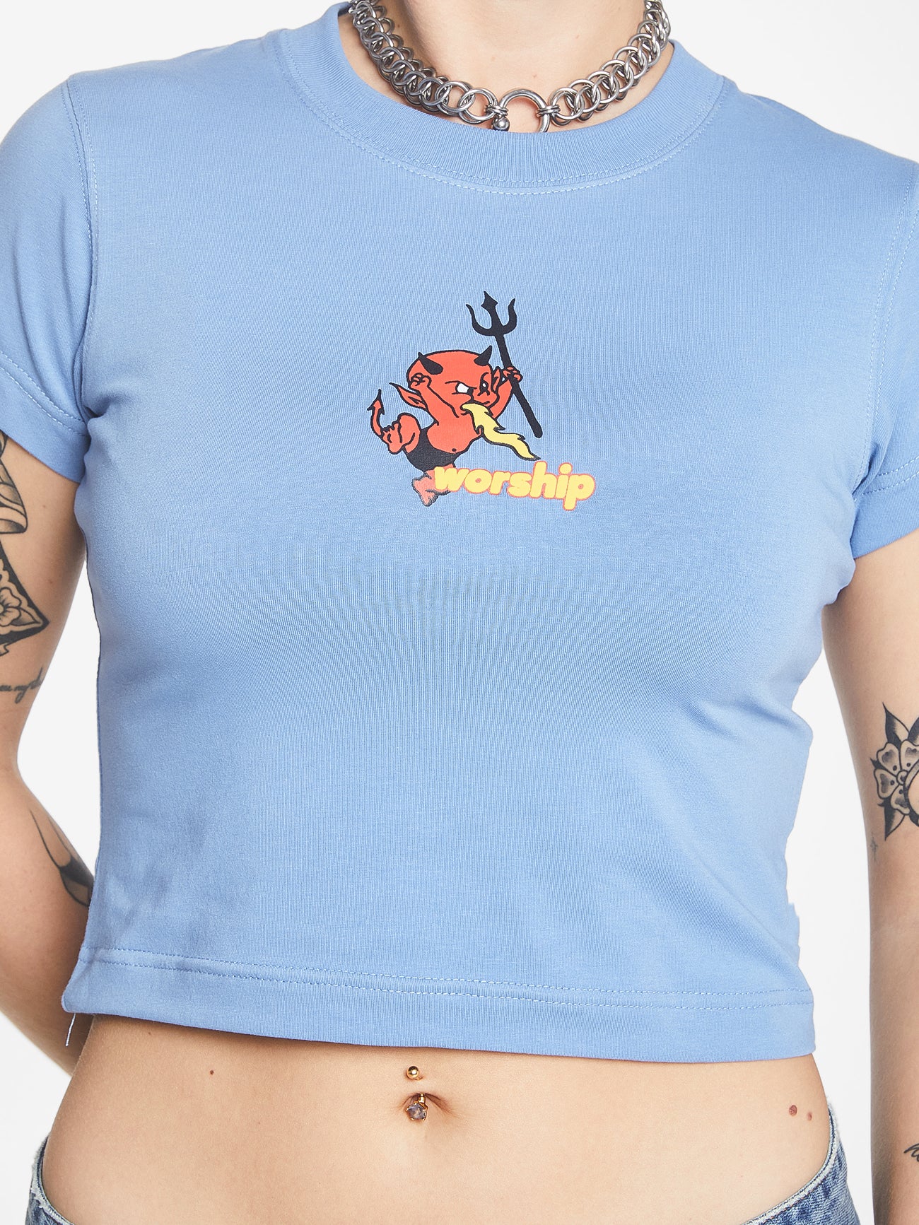 Inferno Teeny Tee - Columbian Blue - Image 6