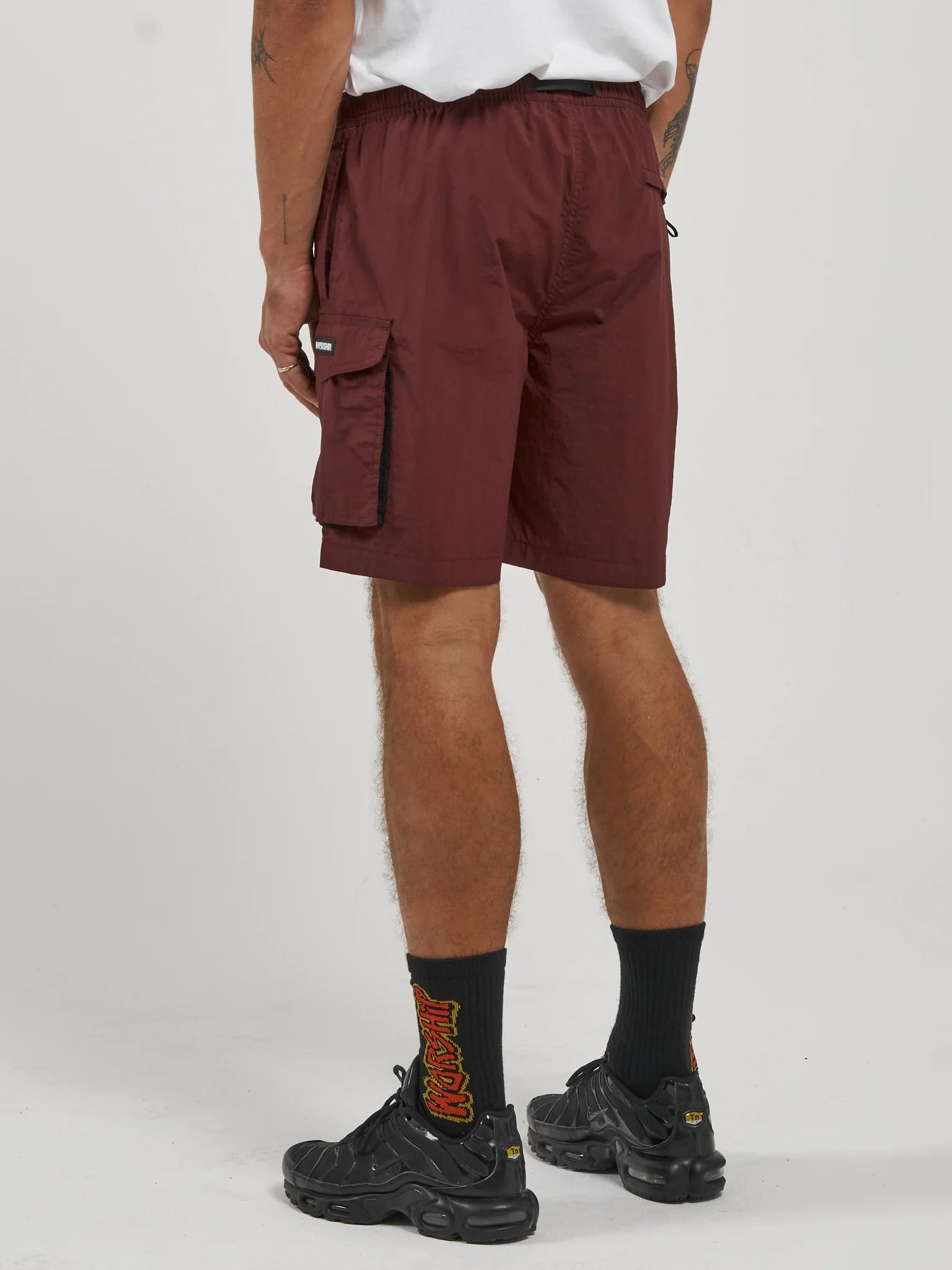 Insanity Nylon Short - Maroon - Image 4