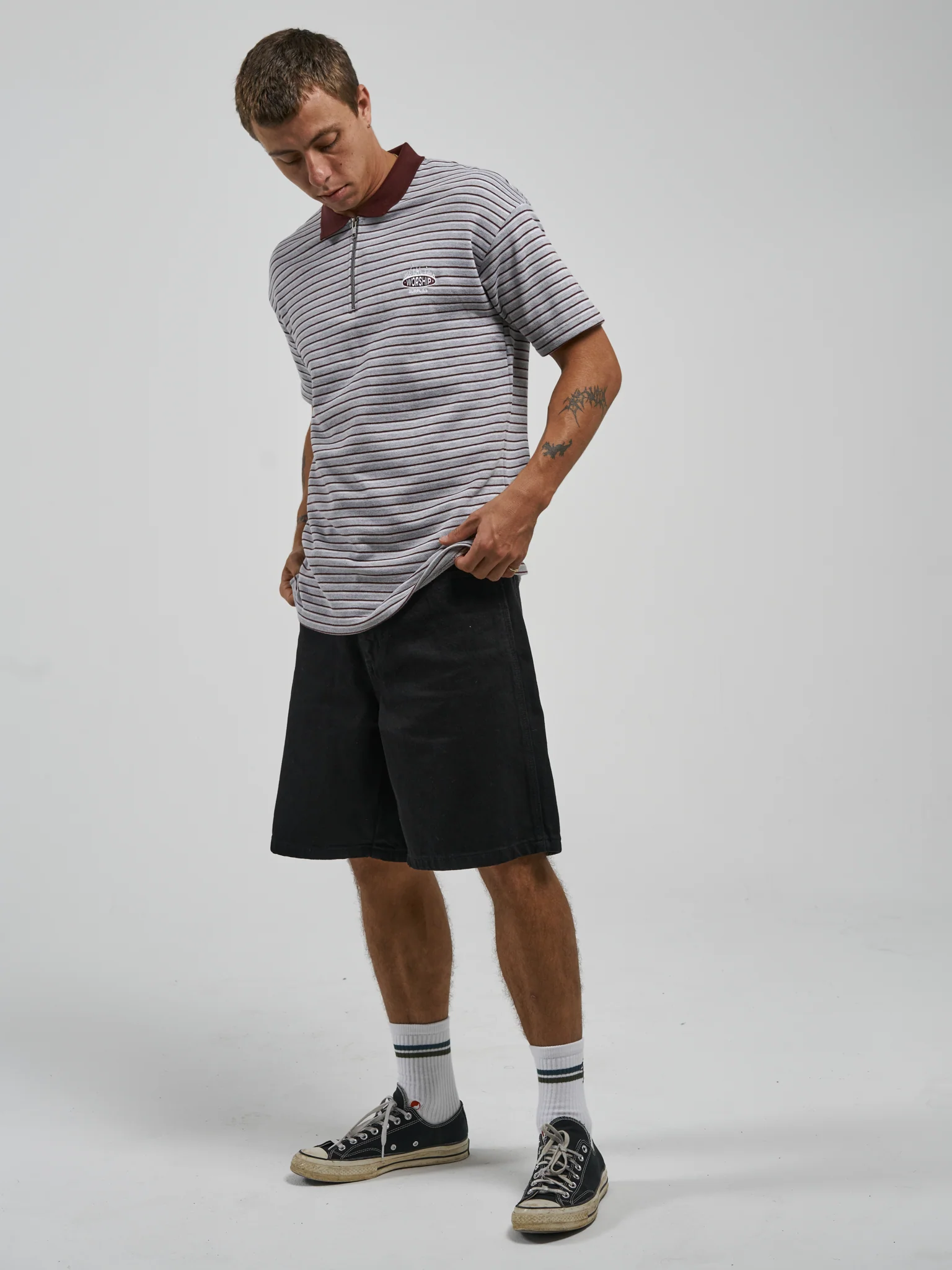 Insanity Polo - Grey Marle - Image 6