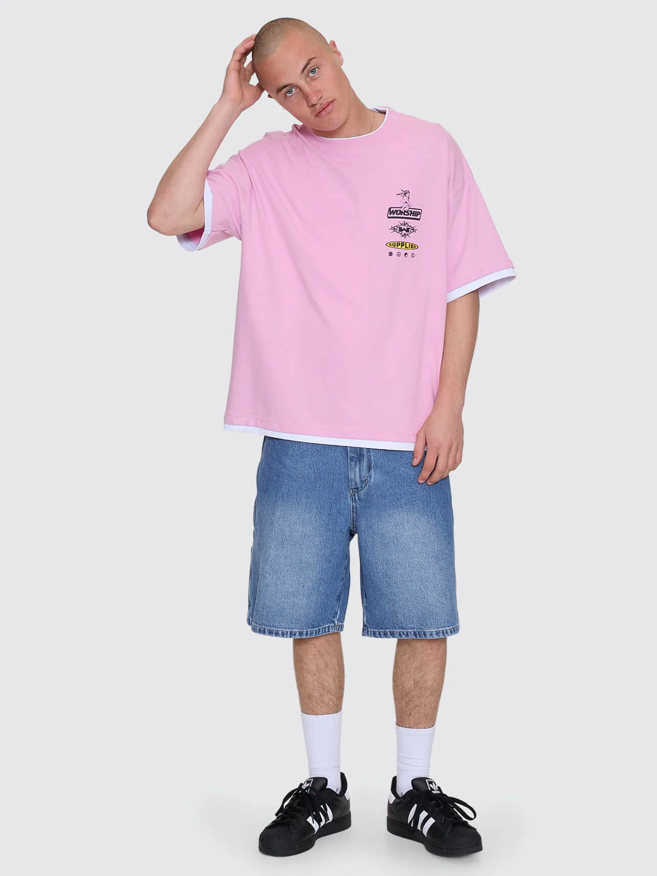 Is This It Box Fit Cropped Layer Tee - Lilac Chiffon - Image 10