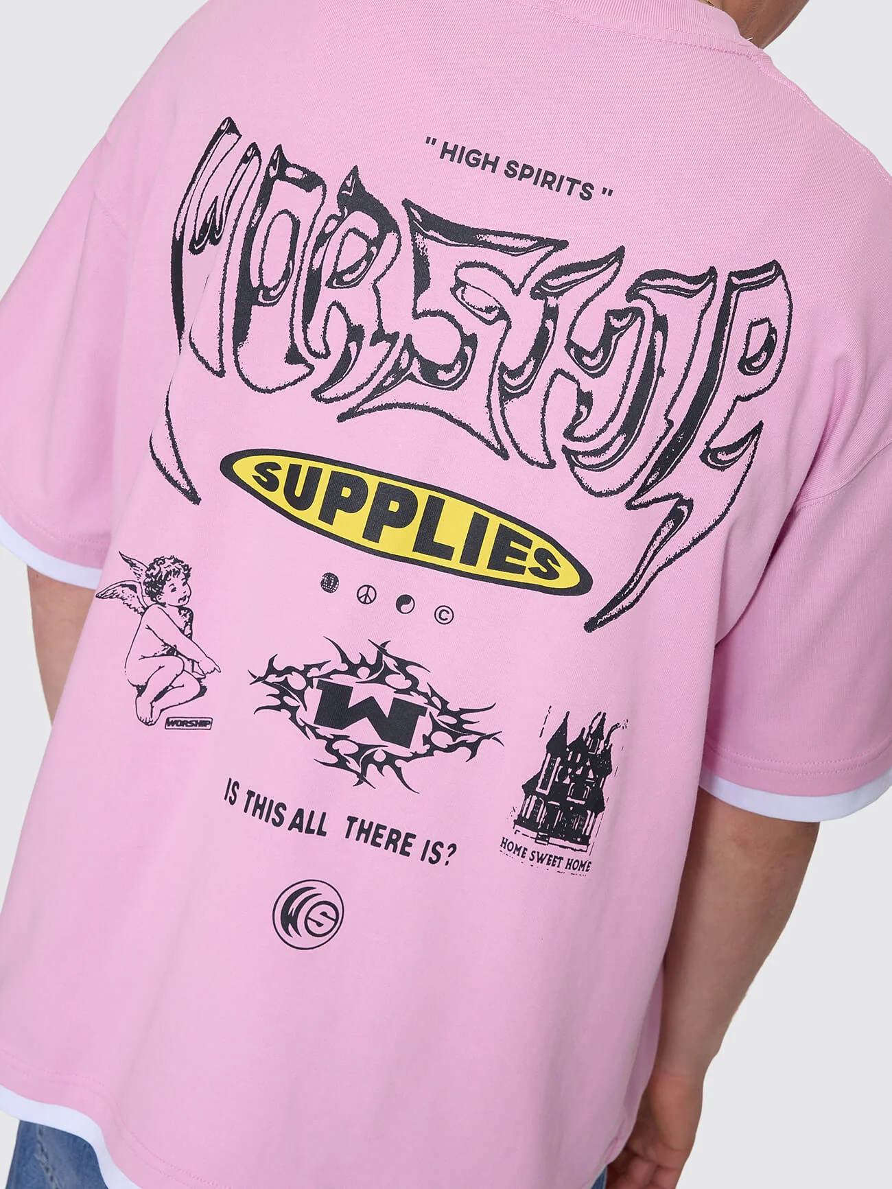 Is This It Box Fit Cropped Layer Tee - Lilac Chiffon - Image 3