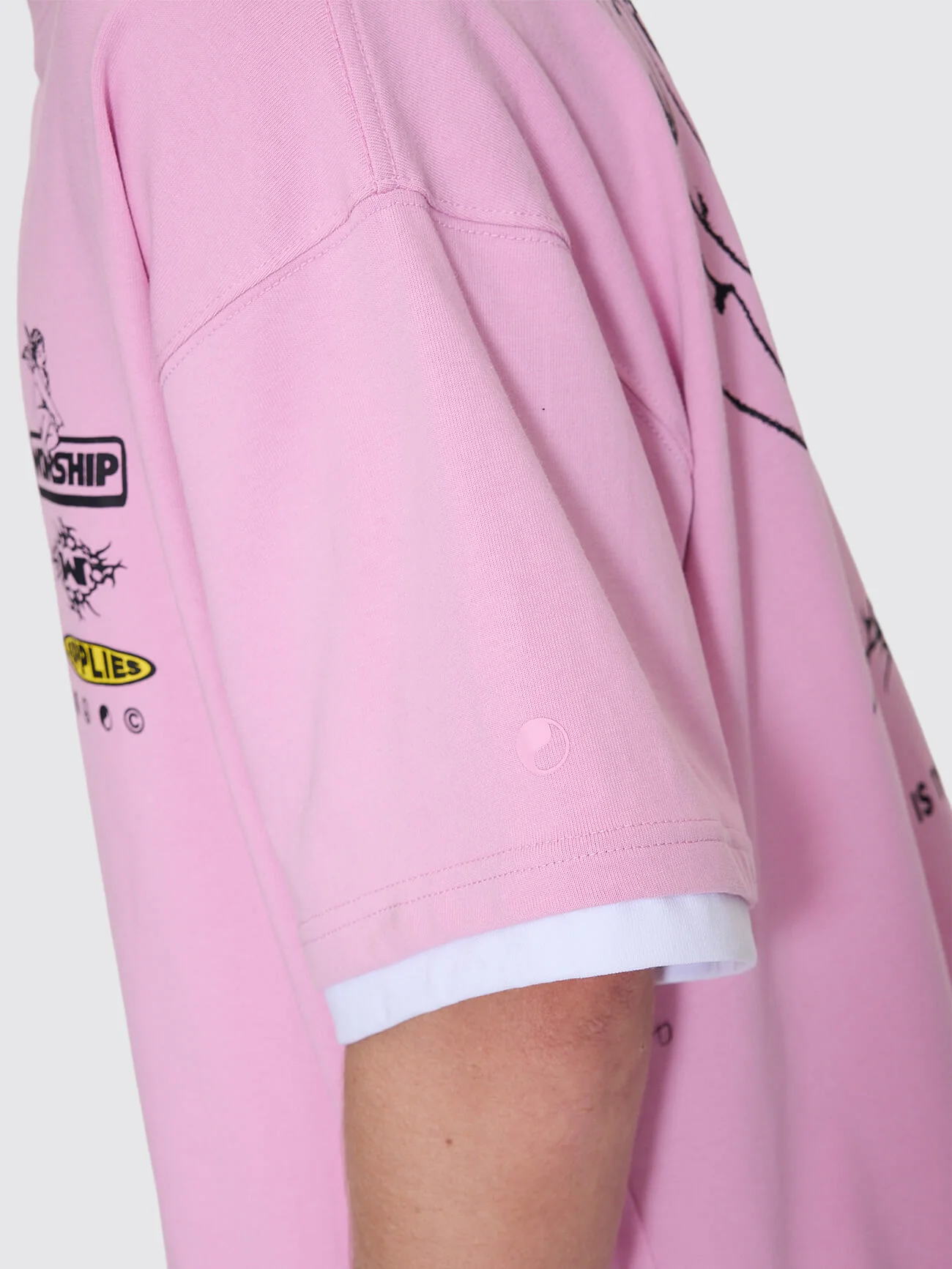 Is This It Box Fit Cropped Layer Tee - Lilac Chiffon - Image 7