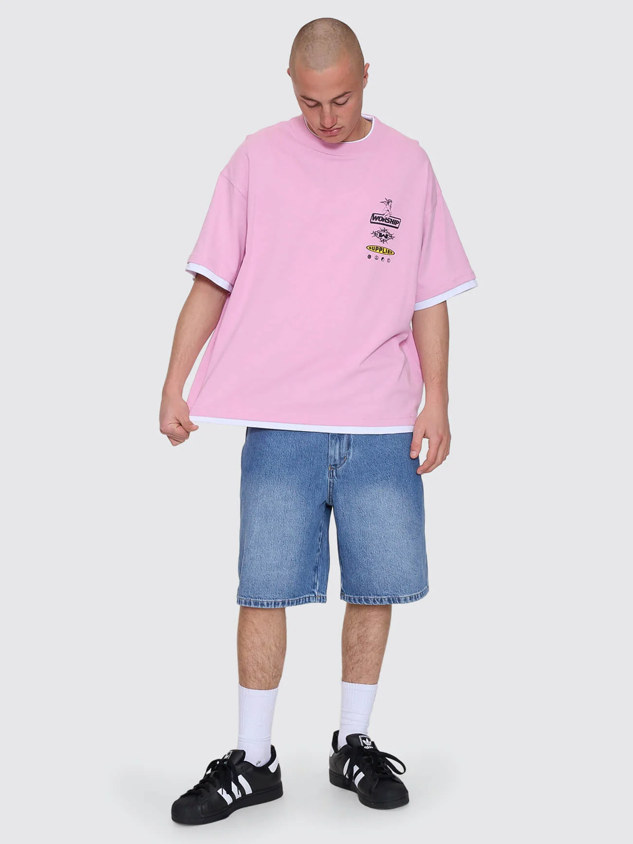 Is This It Box Fit Cropped Layer Tee - Lilac Chiffon - Image 9