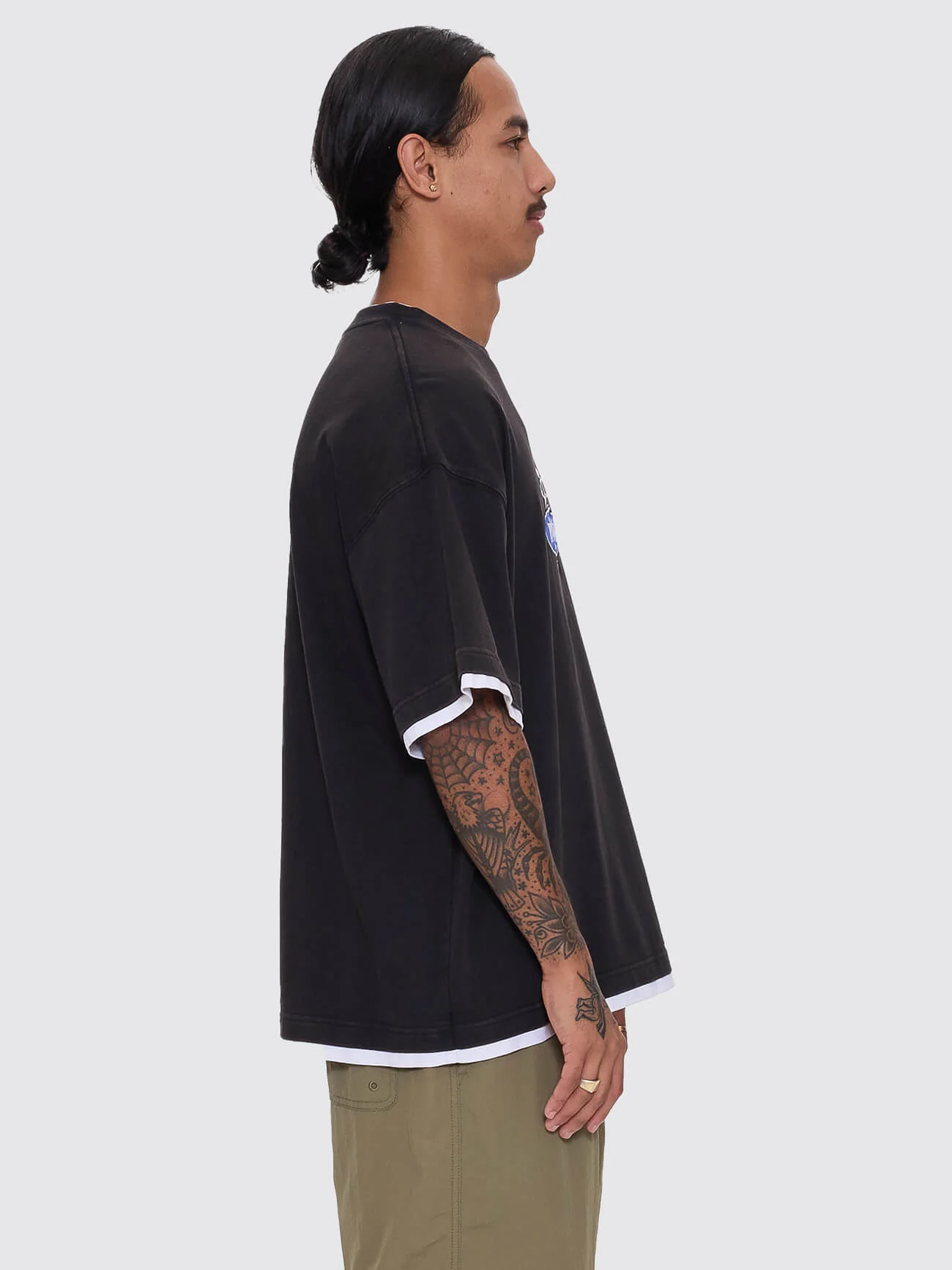 Jaws Oversize Tee - Washed Black - Image 6