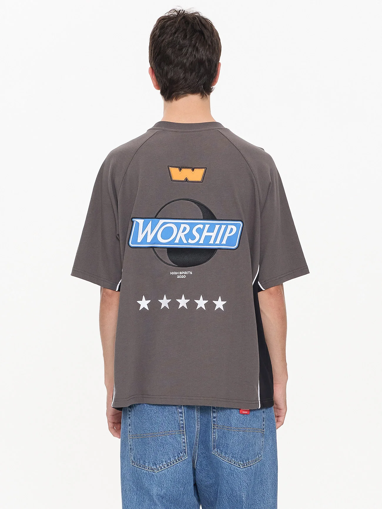 Kick Off Oversize Raglan Tee - Worn Black - Image 2