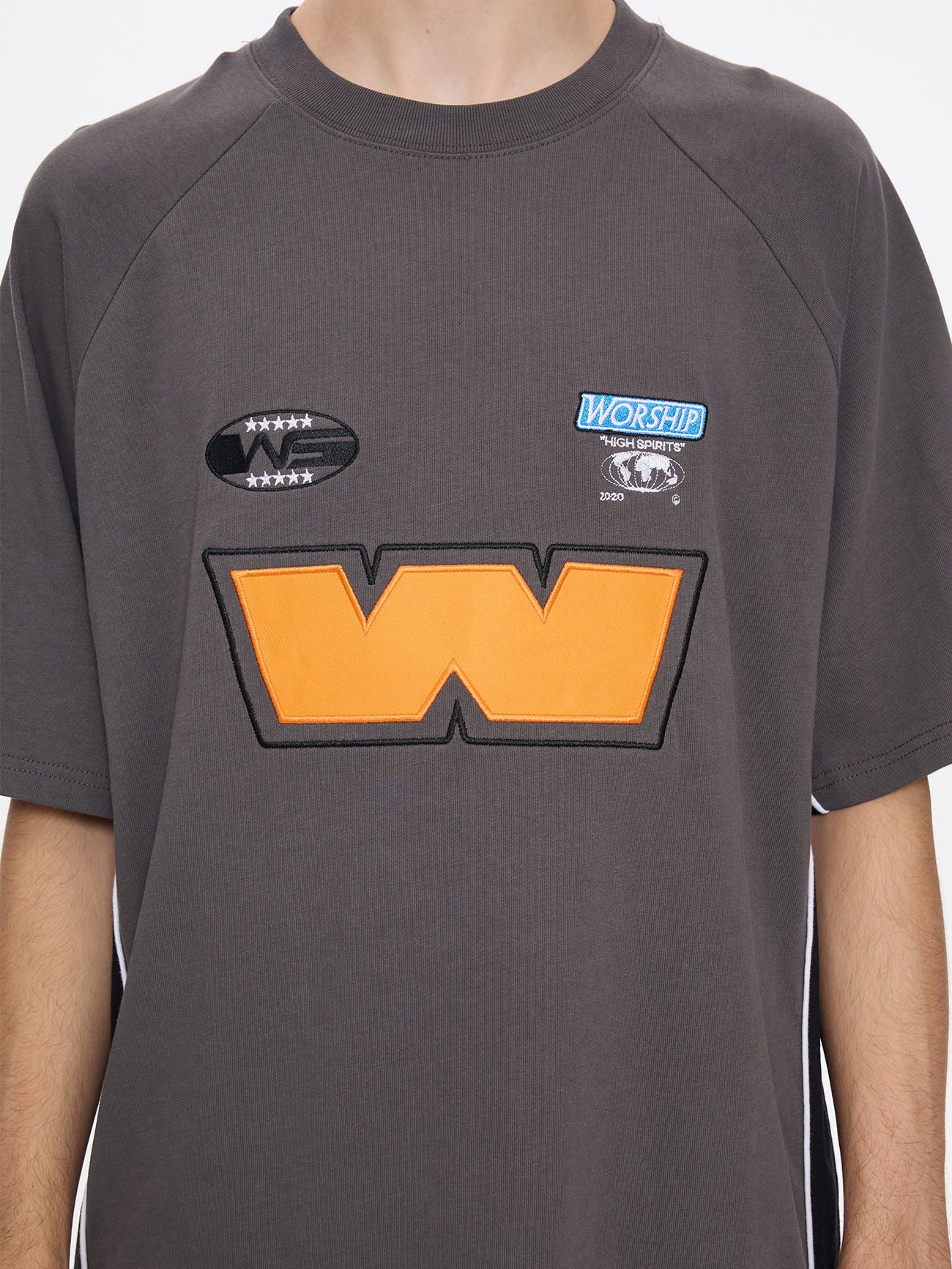 Kick Off Oversize Raglan Tee - Worn Black - Image 5