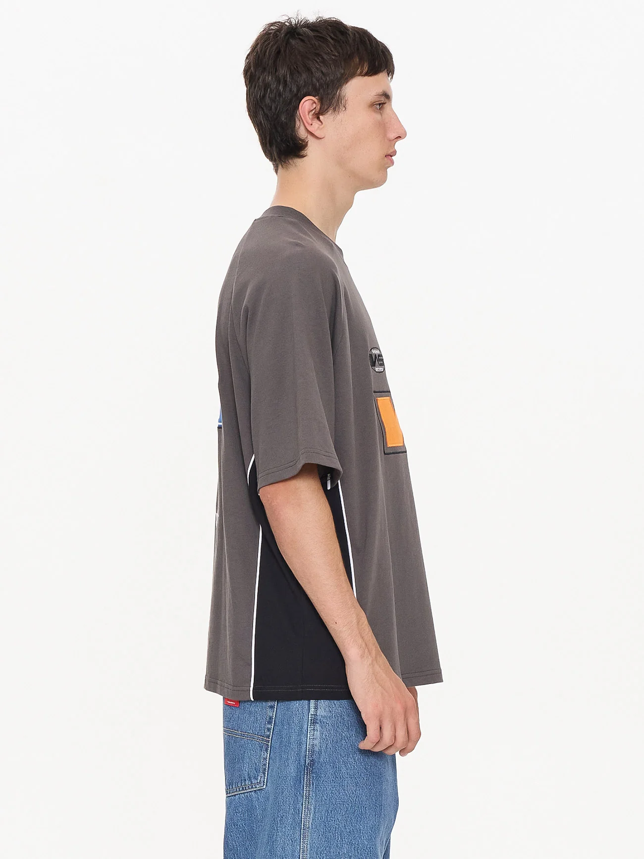 Kick Off Oversize Raglan Tee - Worn Black - Image 6