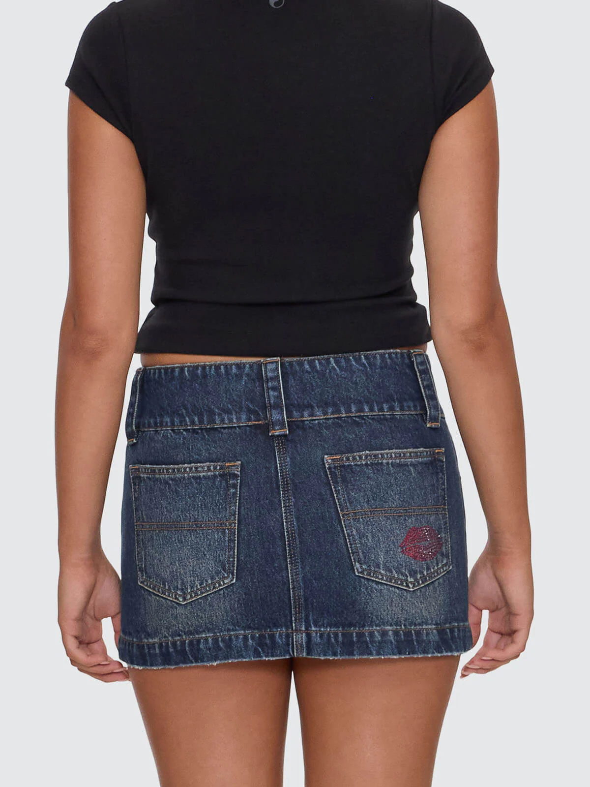 Kiss It Micro Skirt - Dirty Midnight Blue - Image 4