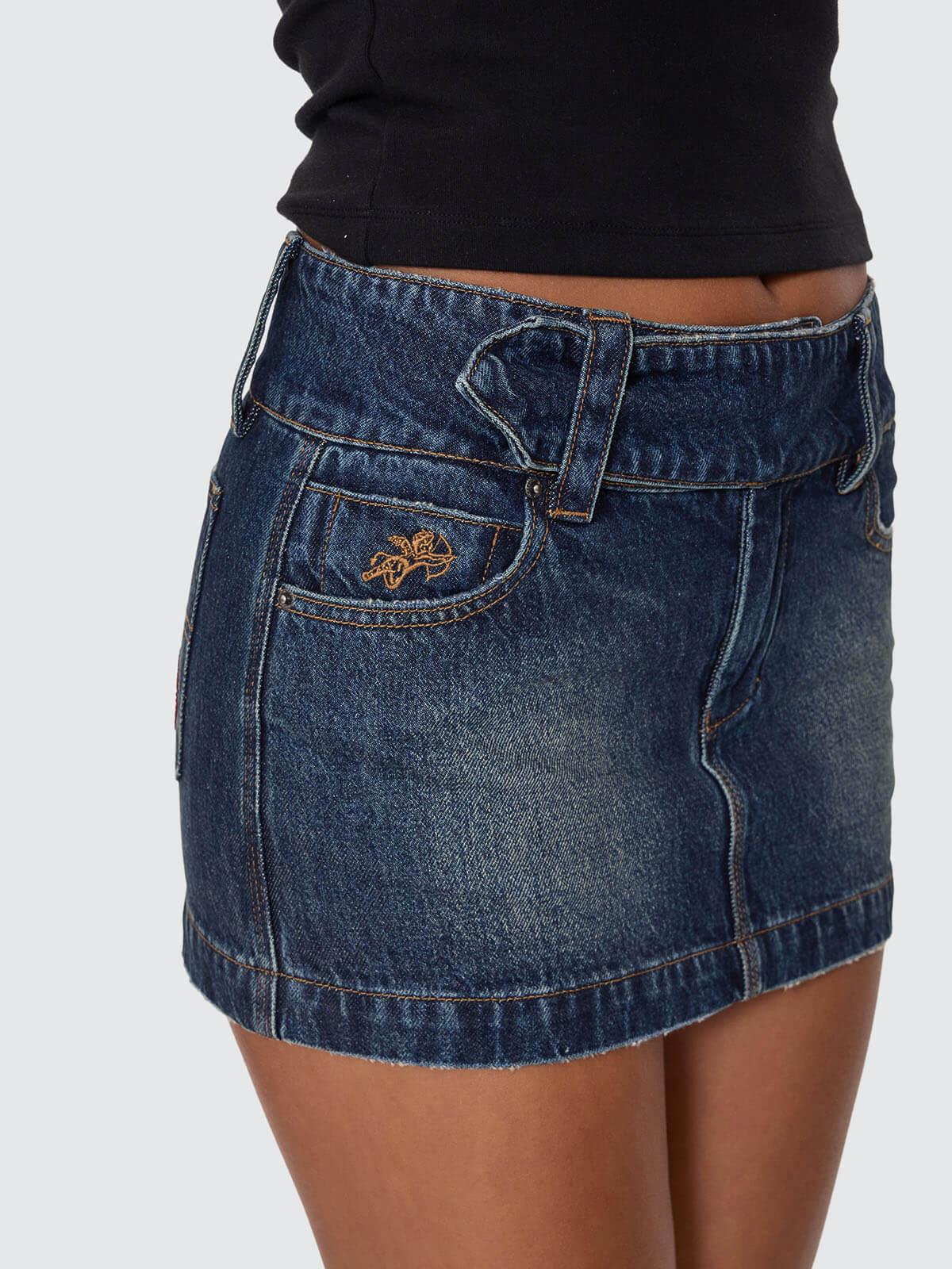 Kiss It Micro Skirt - Dirty Midnight Blue - Image 7
