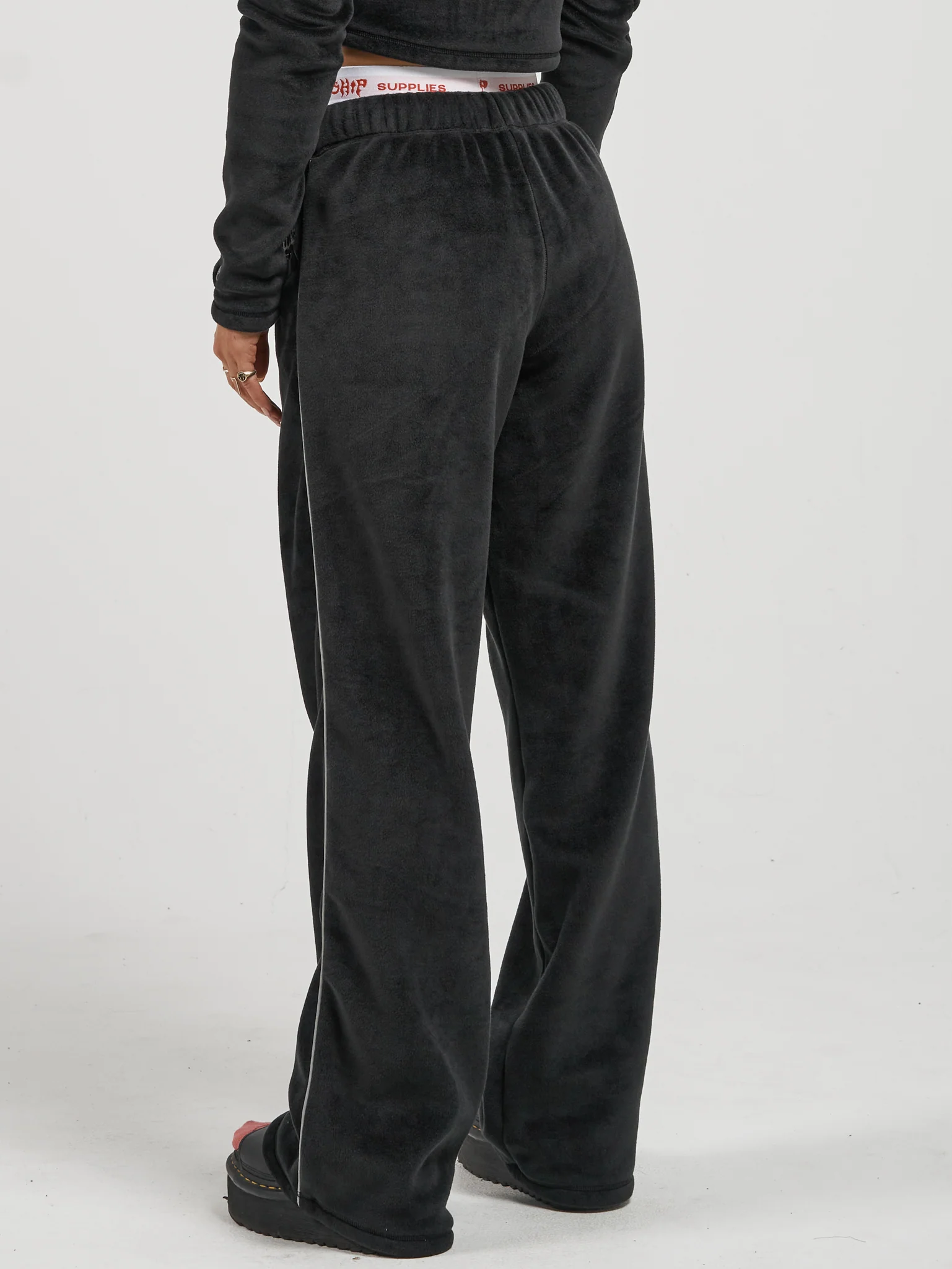 Kitty Velour Pant  - Black - Image 4
