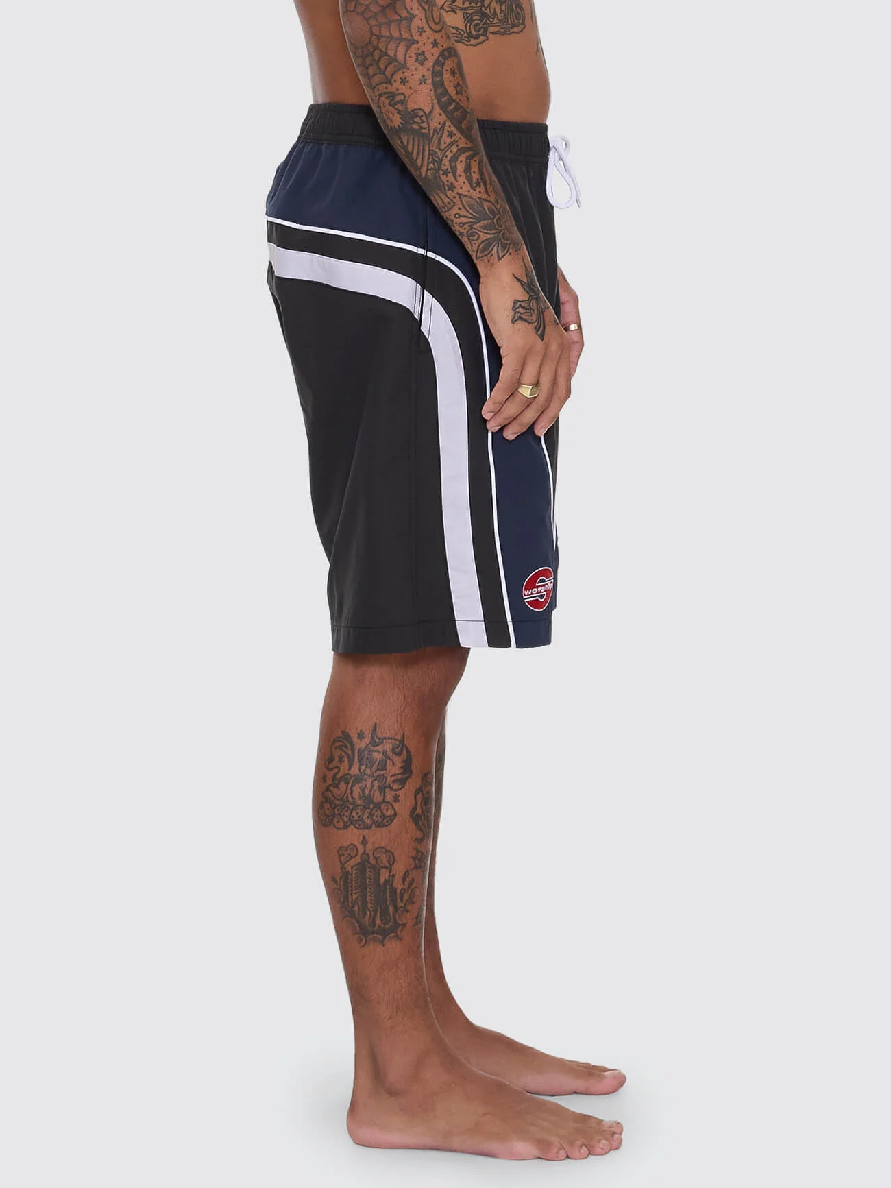 Laps Elastic Swim Short - Worn Black - Image 6