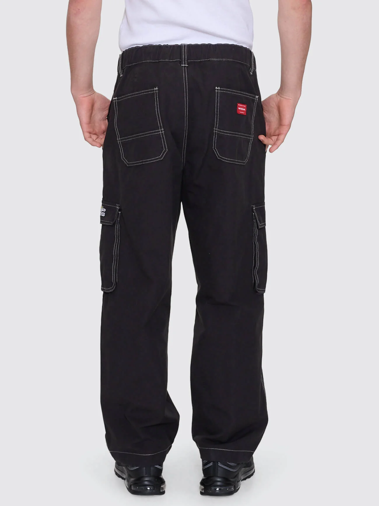 Laser Elastic Cargo Pant - Black - Image 2
