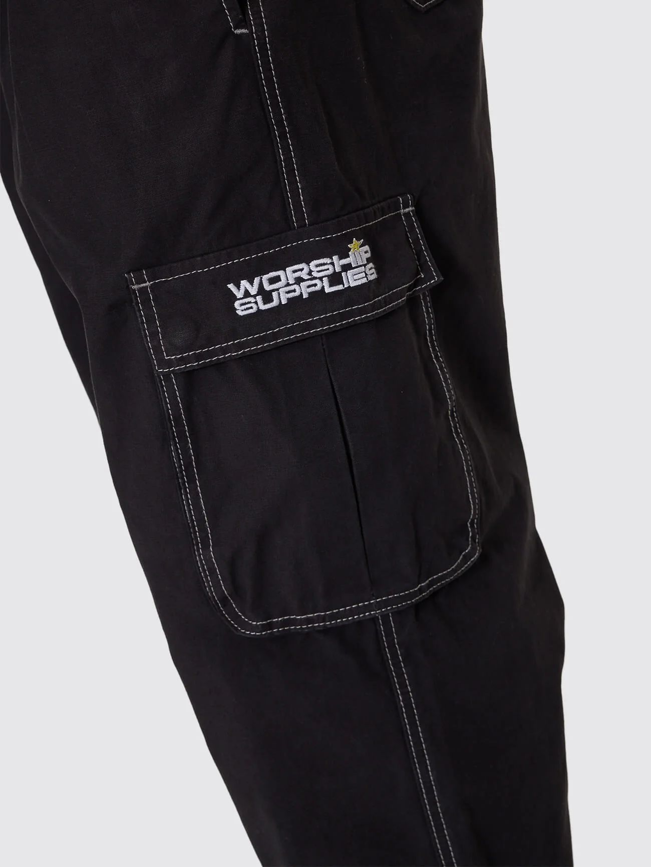 Laser Elastic Cargo Pant - Black - Image 6