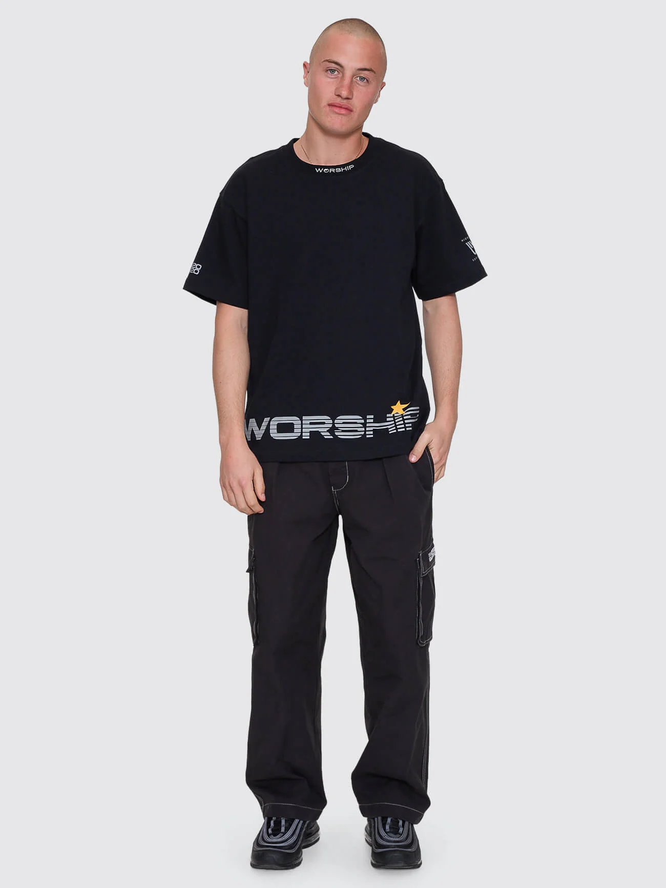 Laser Elastic Cargo Pant - Black - Image 7