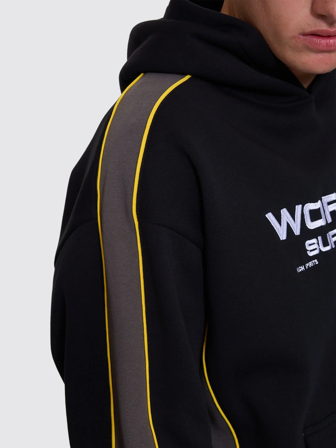 Laser Panel Pullover Hood - Black - Image 3