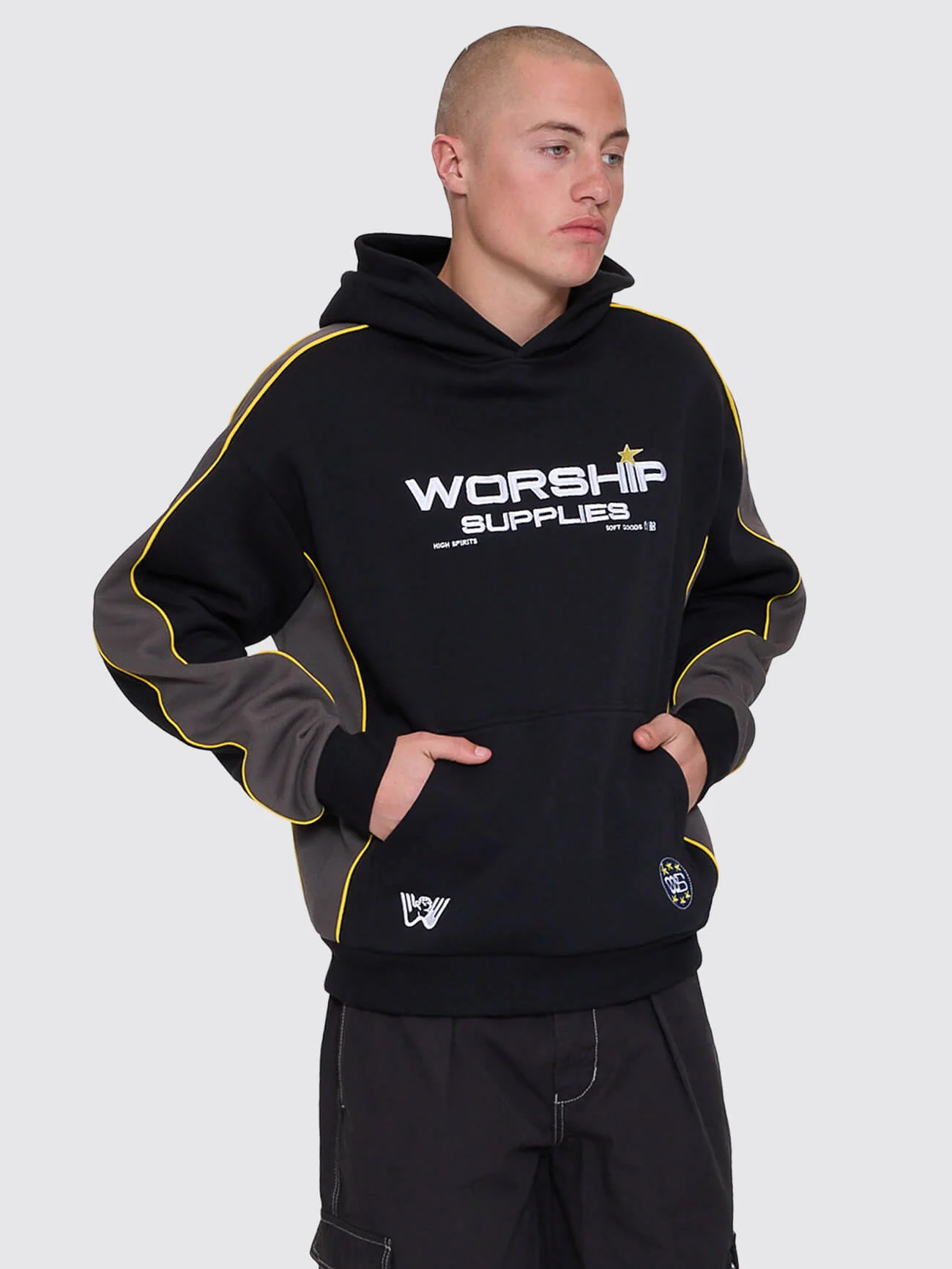 Laser Panel Pullover Hood - Black - Image 6