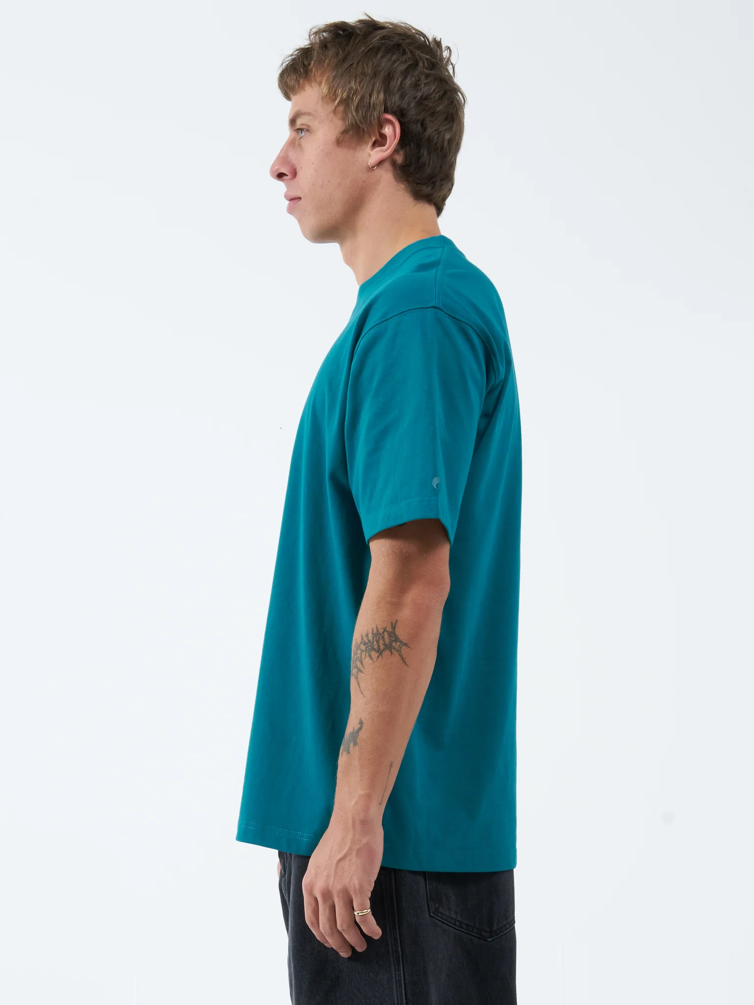 Lay Doubt Tee - Deep Lake Green - Image 2