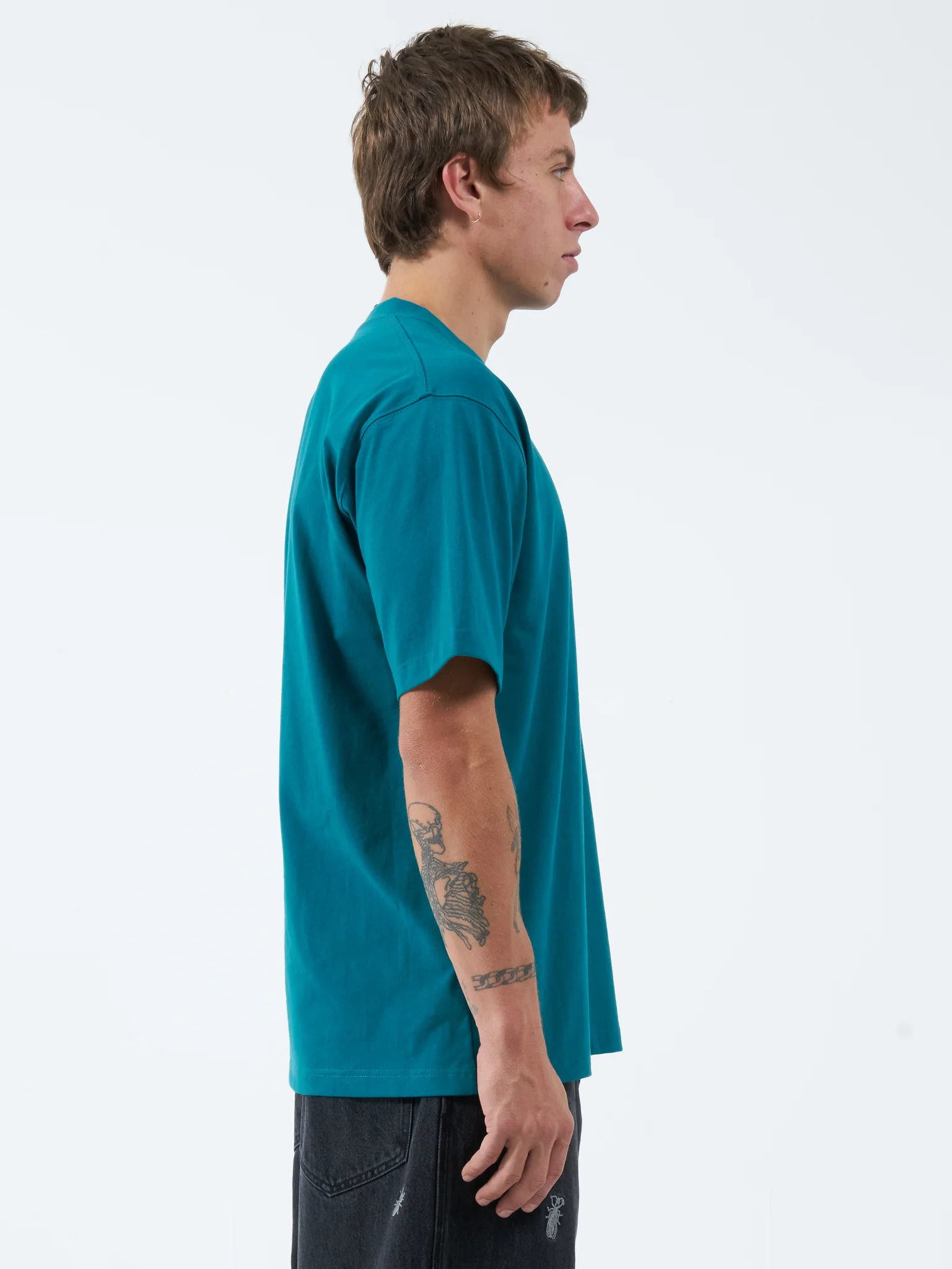Lay Doubt Tee - Deep Lake Green - Image 3