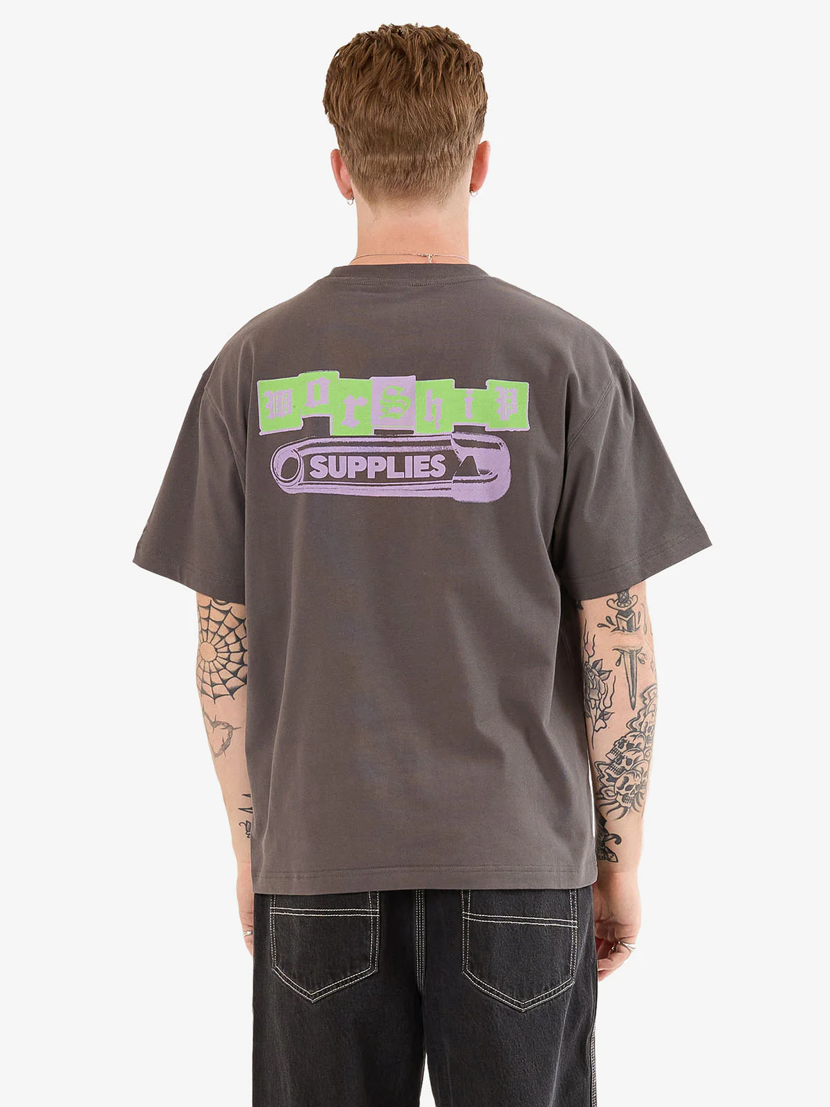 Lil Mo Tee - Worn Black - Image 2