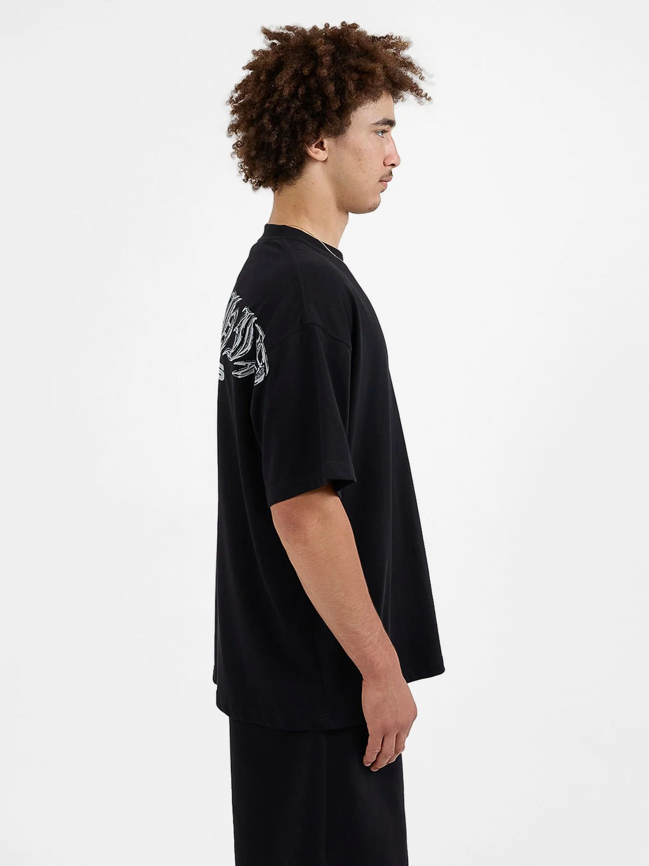 Liquid Oversize Tee - Black - Image 3
