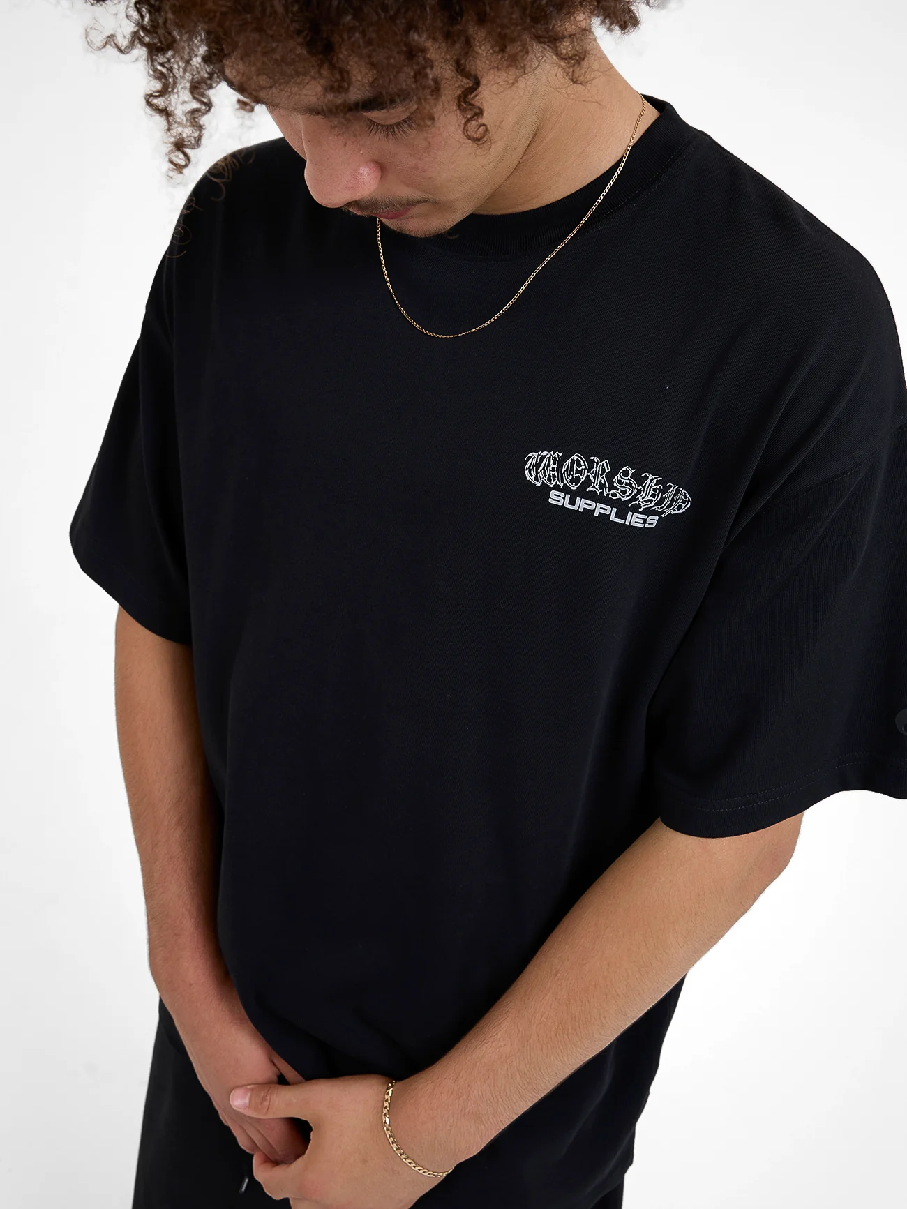 Liquid Oversize Tee - Black - Image 6