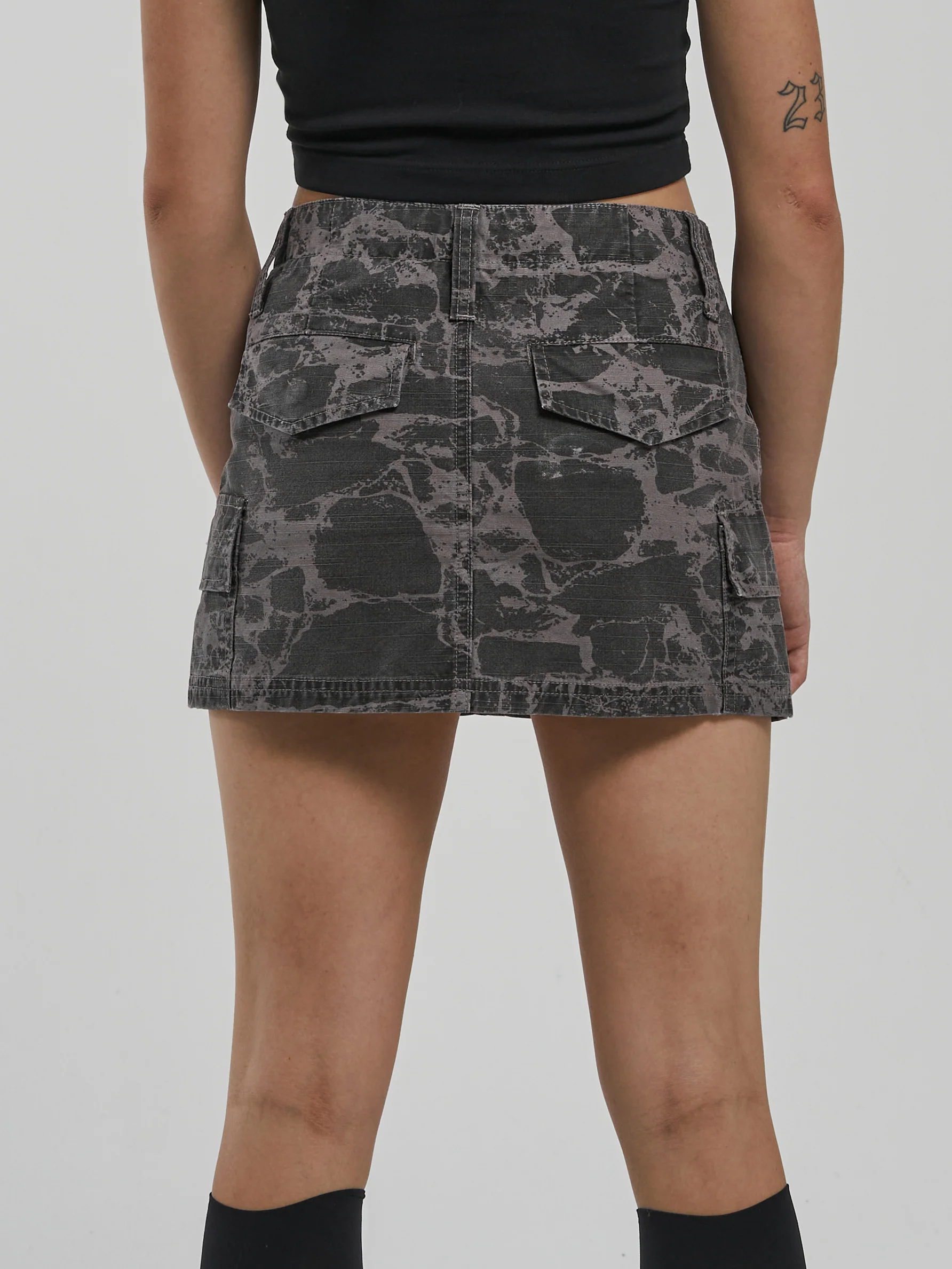 Location Cargo Mini Skirt - Grey - Image 2