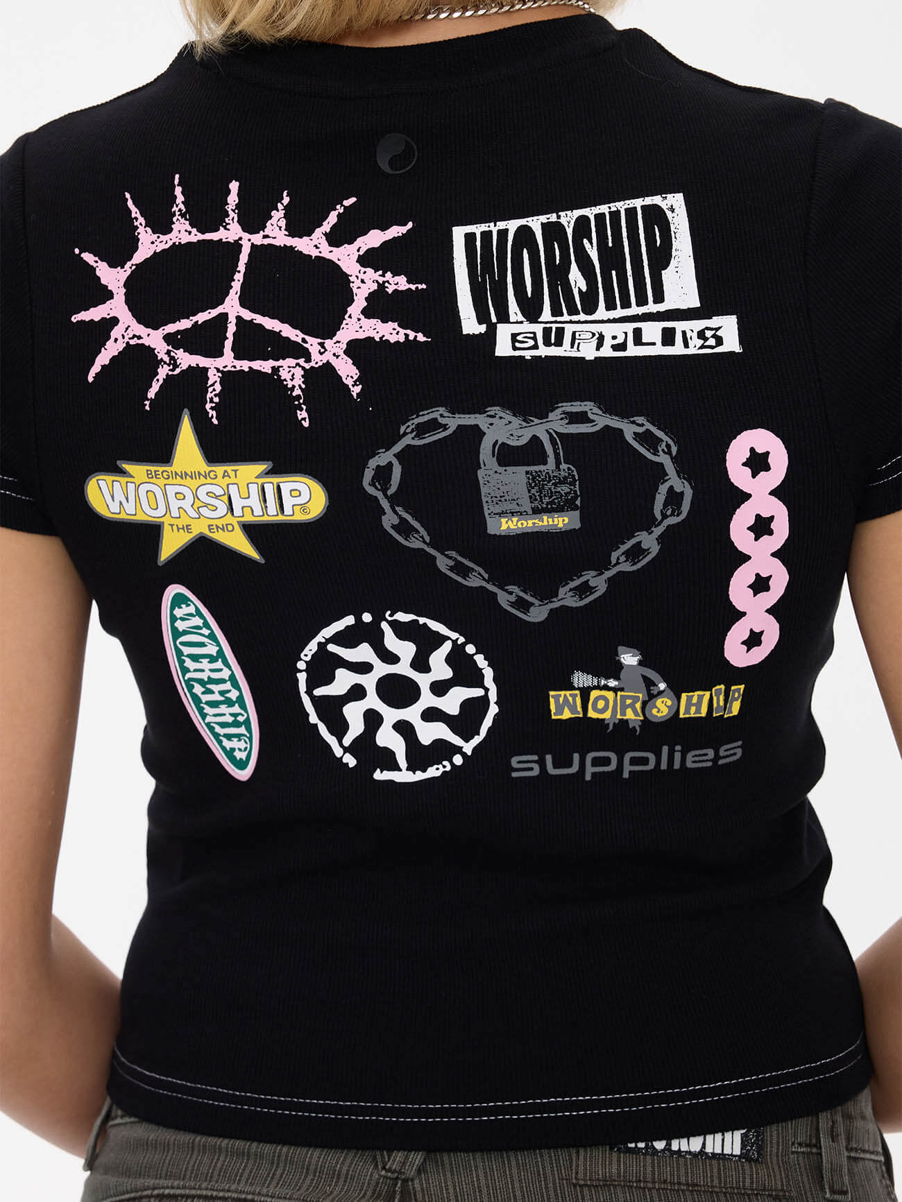 Logo Fever Slim Fit Tee - Black - Image 6