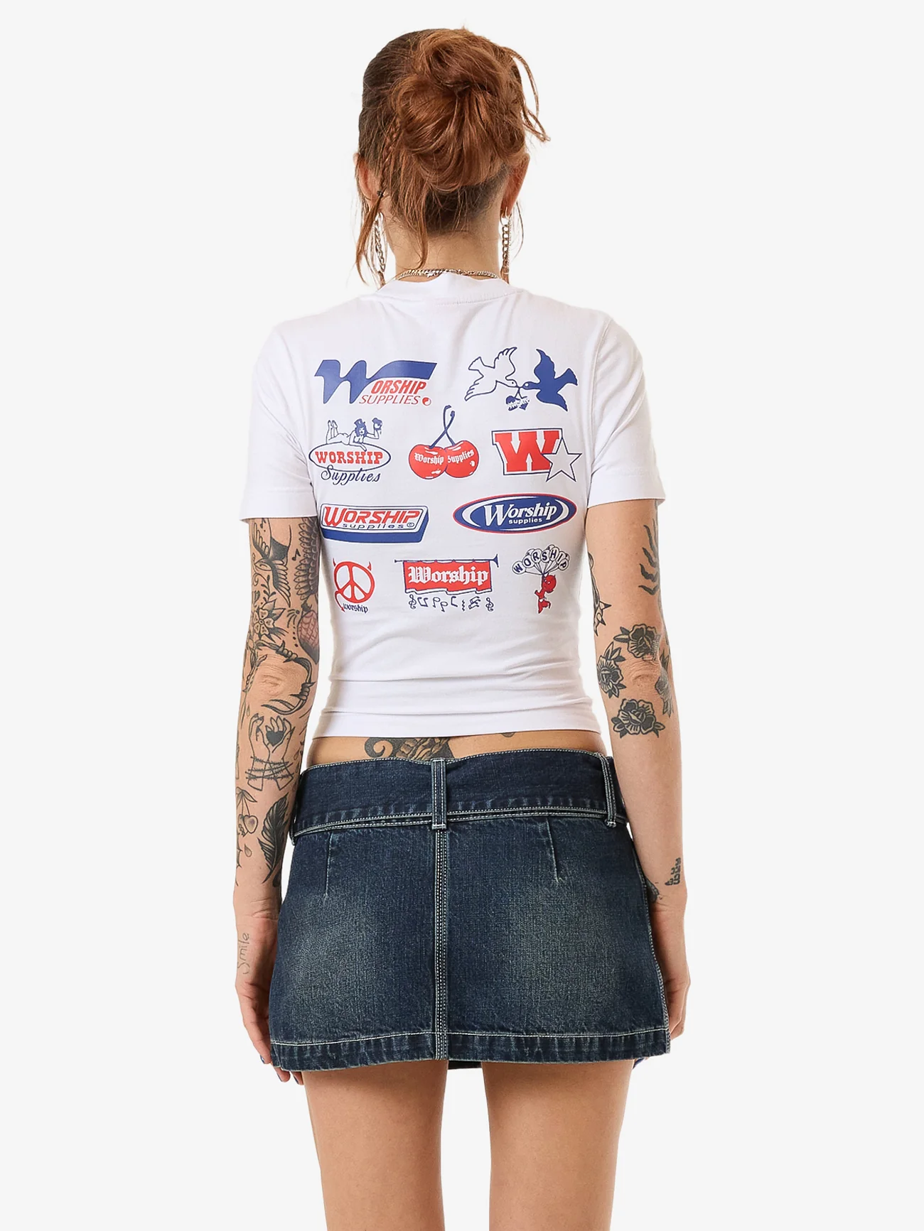 Logomania Slim Fit Tee - White - Image 2
