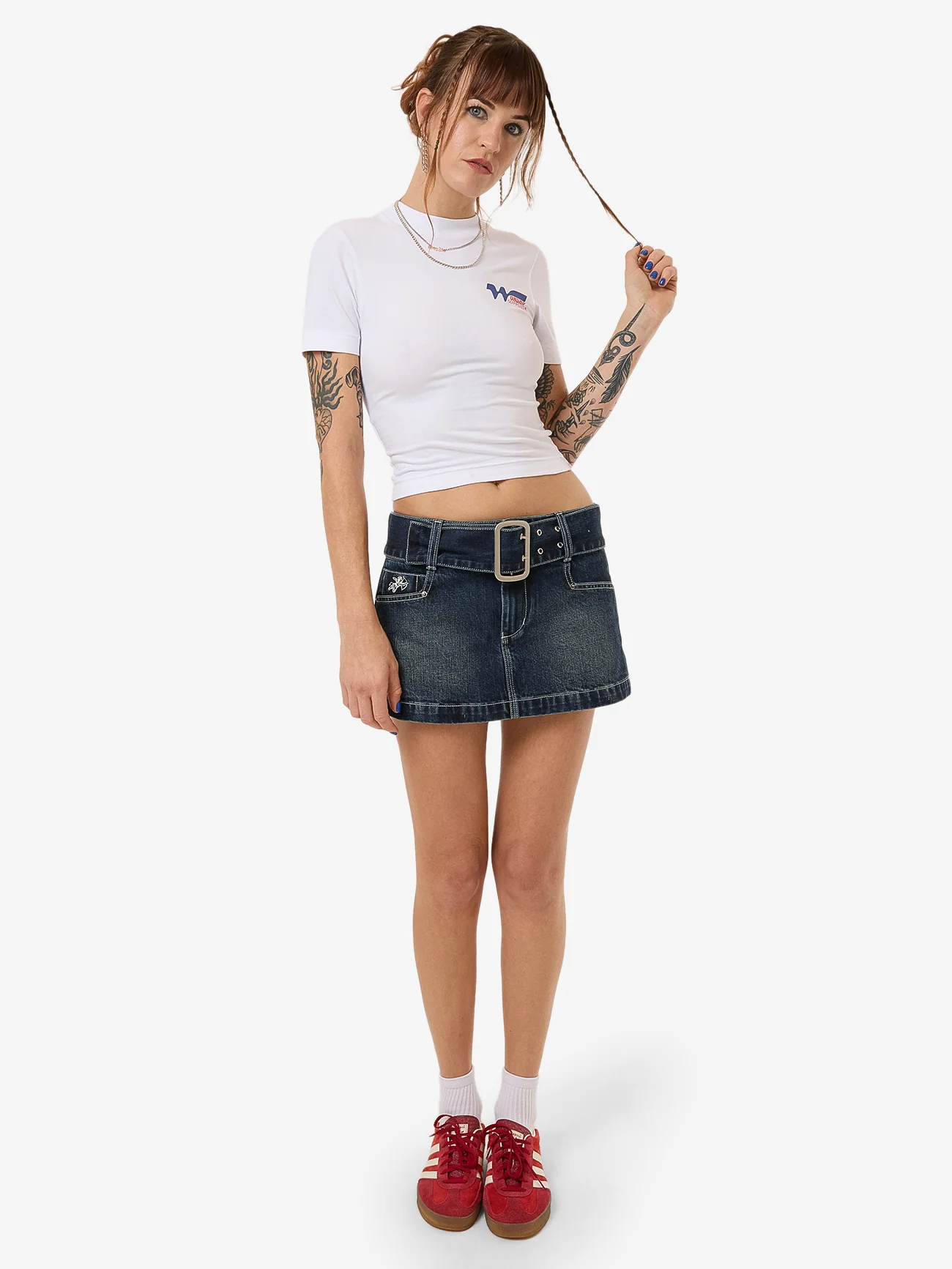 Logomania Slim Fit Tee - White - Image 5